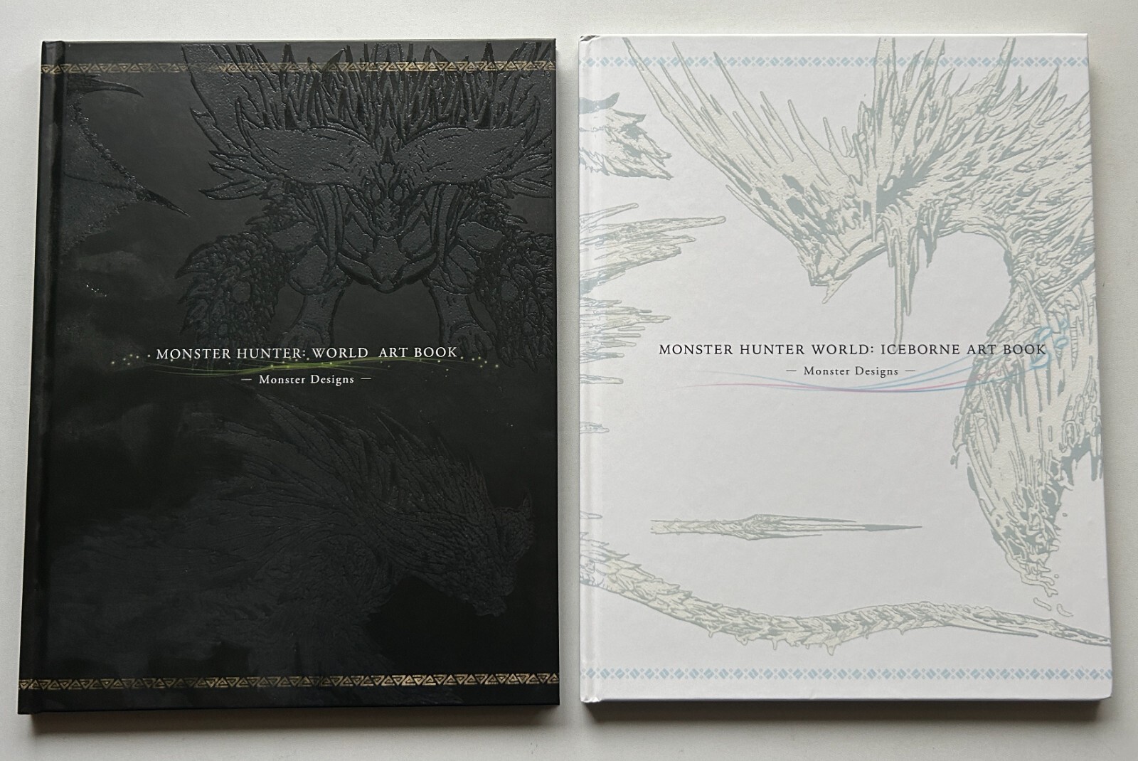Monster Hunter Art Book Set World & Iceborne Monster Designs 2 books set Japan