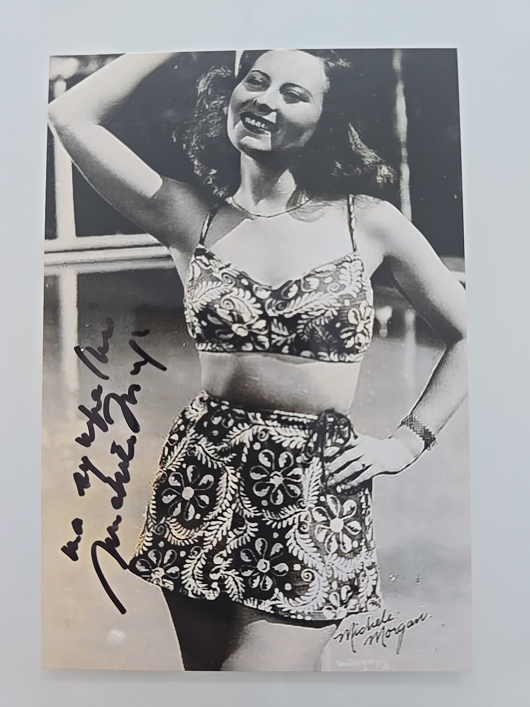 MICHELE MORGAN autograph signed autograph signed original PHOTO 10x15 cm