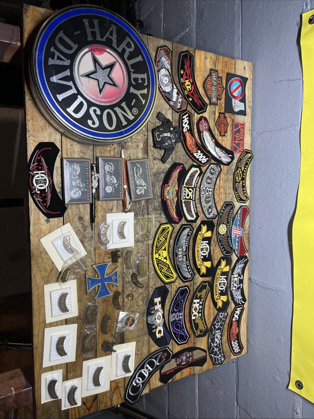 Harley Davidson HOG Patches and Pins, Tims And Extras. See Pictures All Included