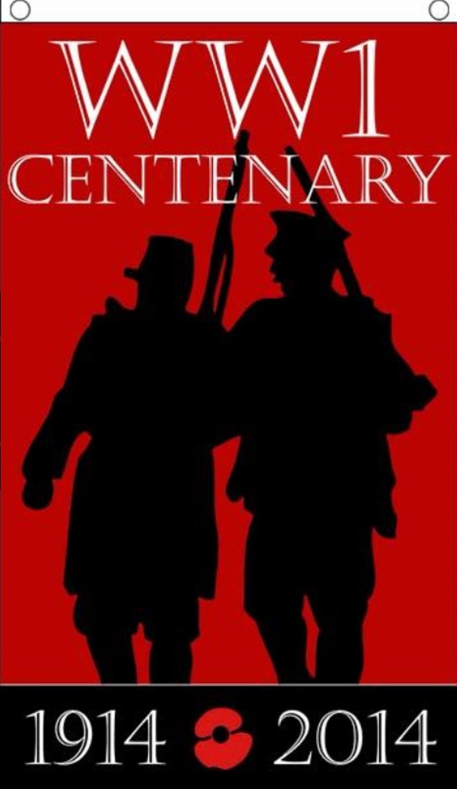 WWI CENTENARY 5x3 feet FLAG 150cm x 90cm 1914-2014 BRITISH MILITARY
