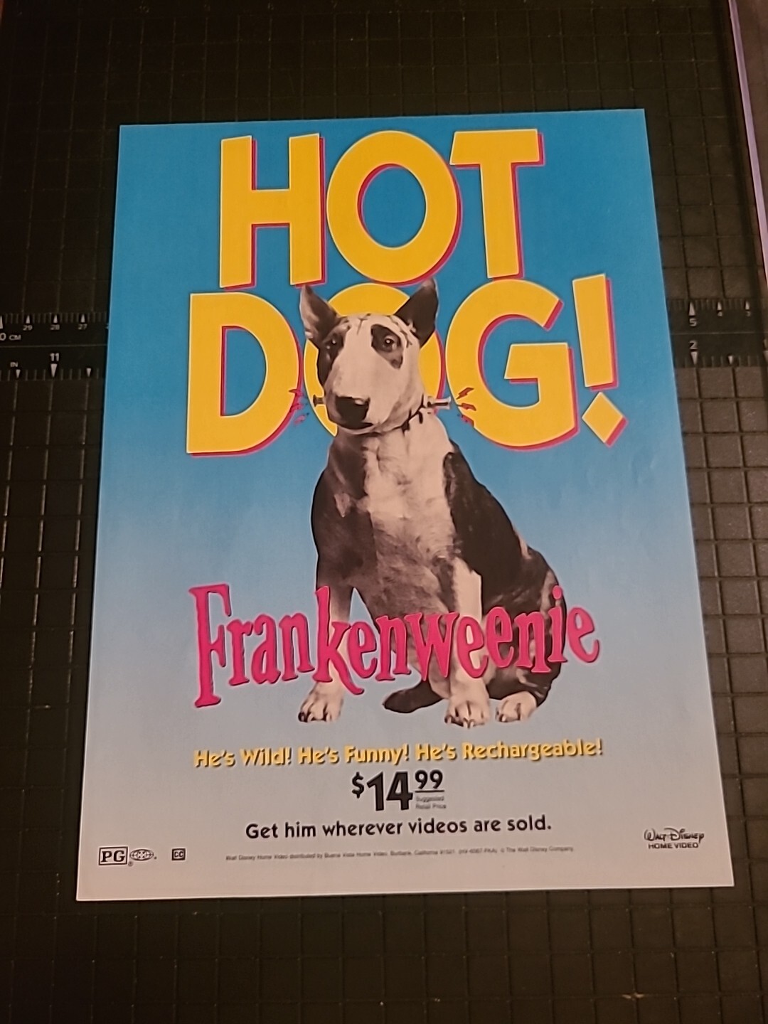 Frankenweenie Print Ad 1990s 8x11 Great To Frame 