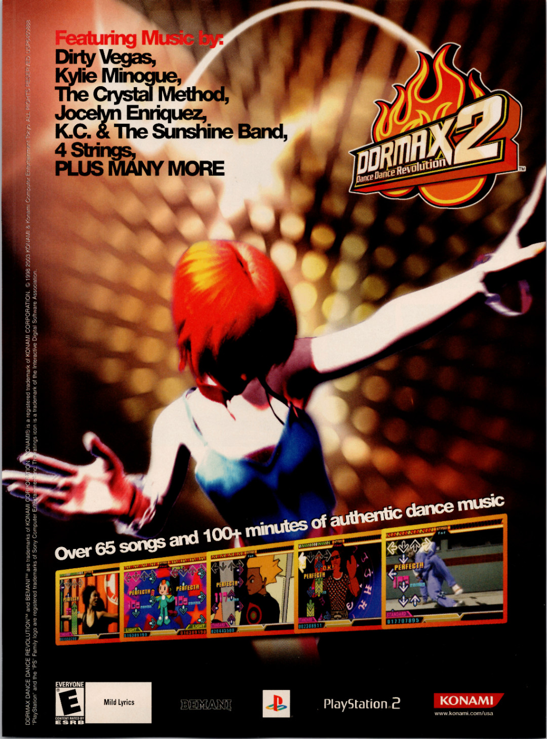 Konami DDRMAX2 Dance Dance Revolution PS2 2003 Vintage Print Ad Poster Promo
