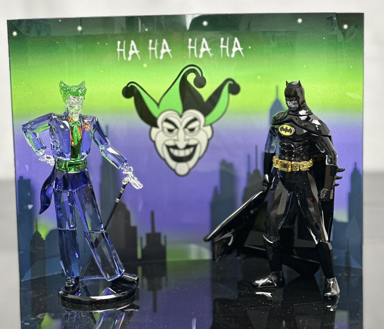 Swarovski Batman joker Crystal Display
