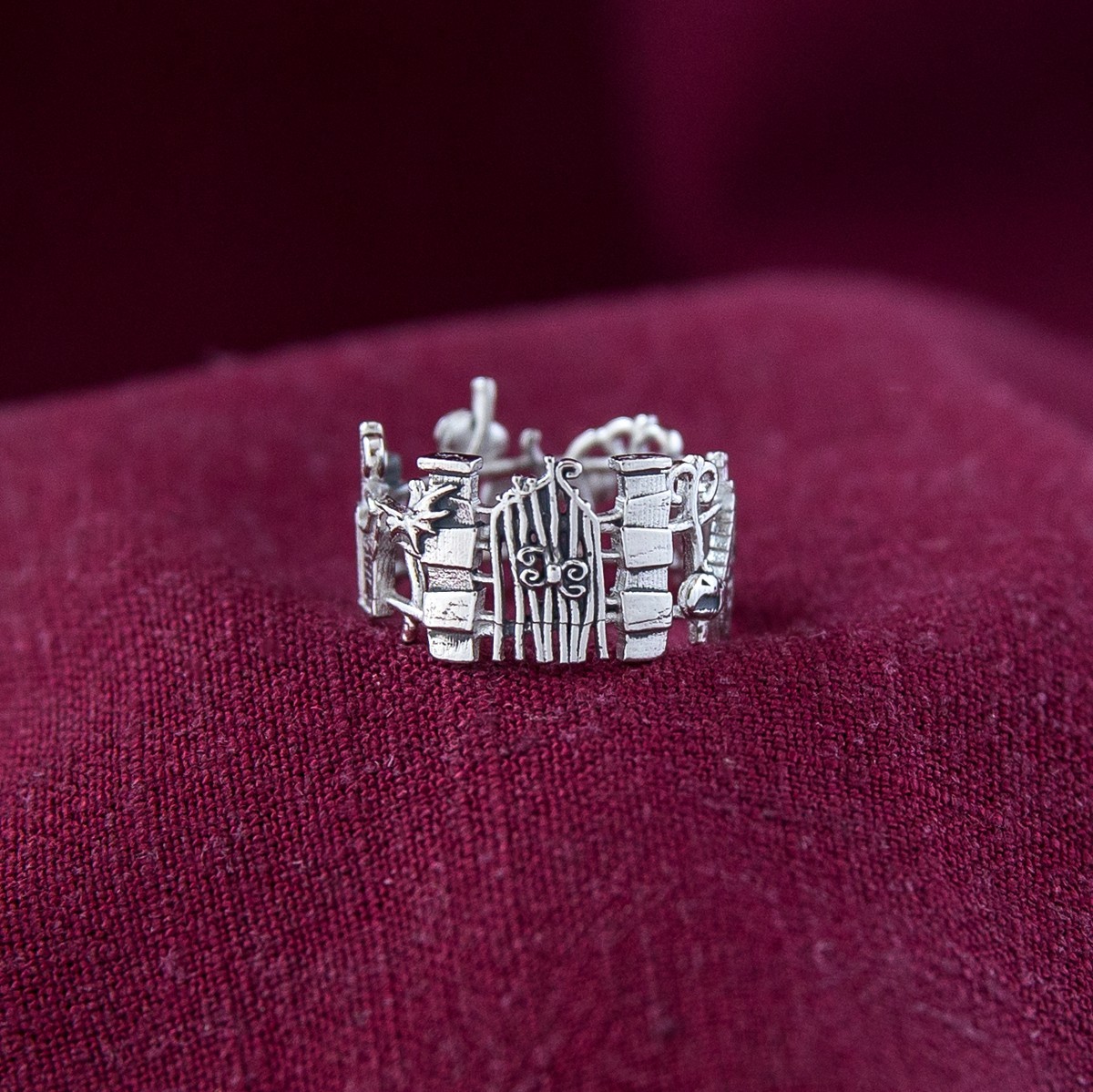 Disney X RockLove 'Nightmare Before Christmas' Eternal Love Tombstone Ring Sz 11