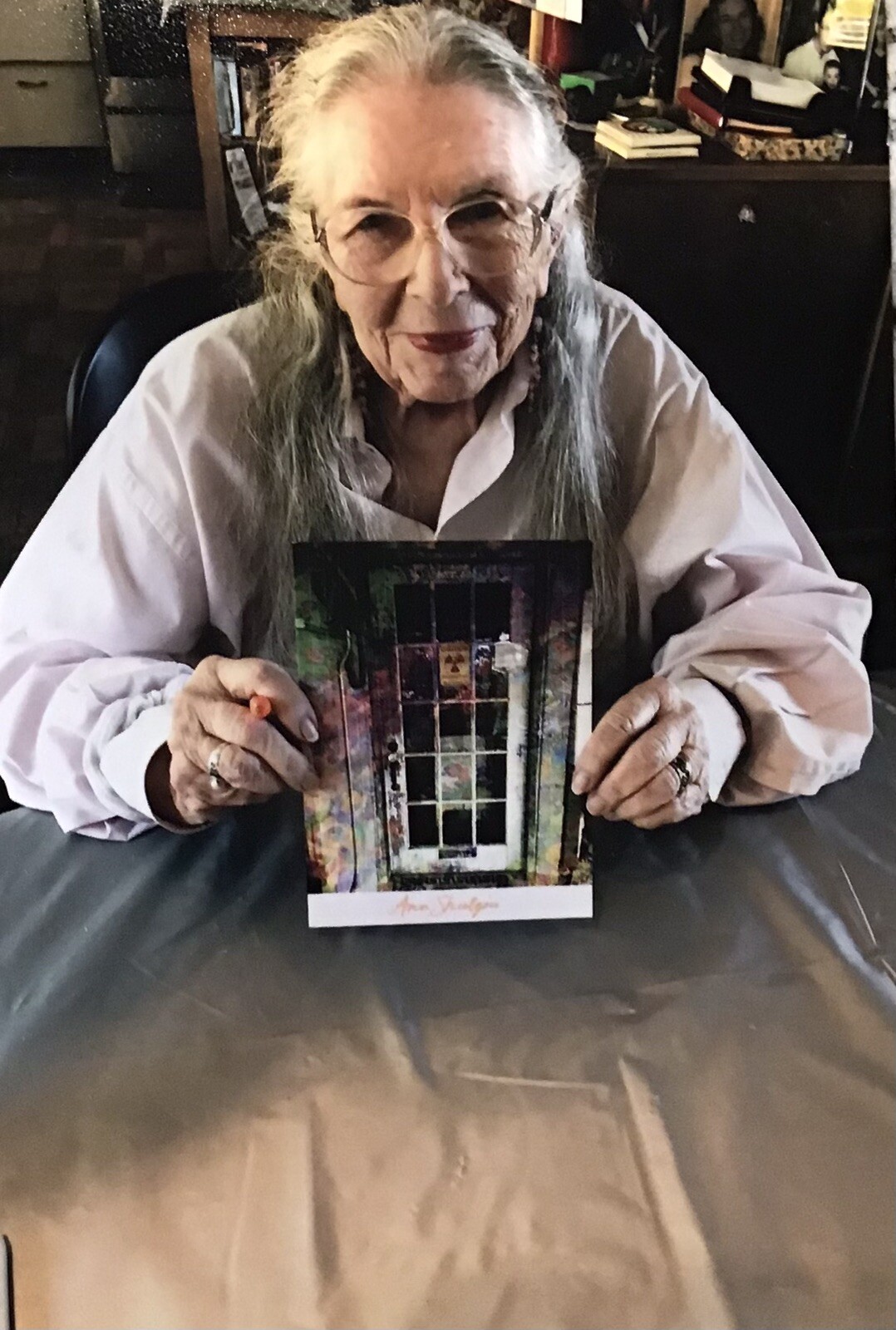 BLOTTER ART ORIGINAL SASHA SHULGIN LAB DOOR SHEET SIGNED BY ANN SHULGIN WITH COA