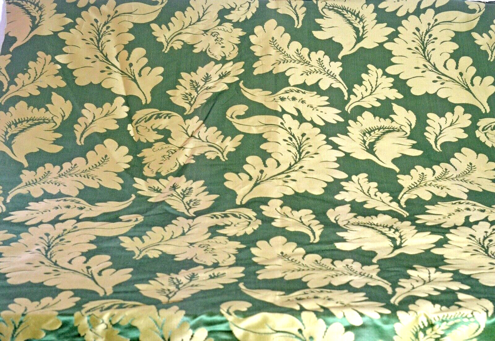 Vintage French Silk Satin Damask VV592