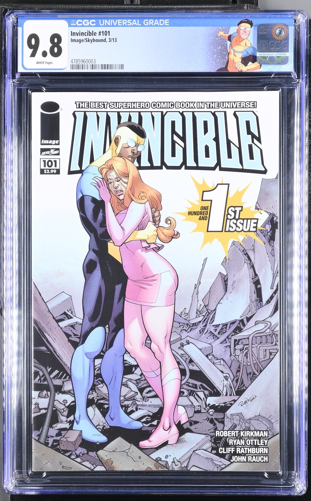 Invincible 101 Cgc 9.8 Image 2013 - Custom Label Invincible 101 Cgc 9.8 Image 2013 - Custom Label