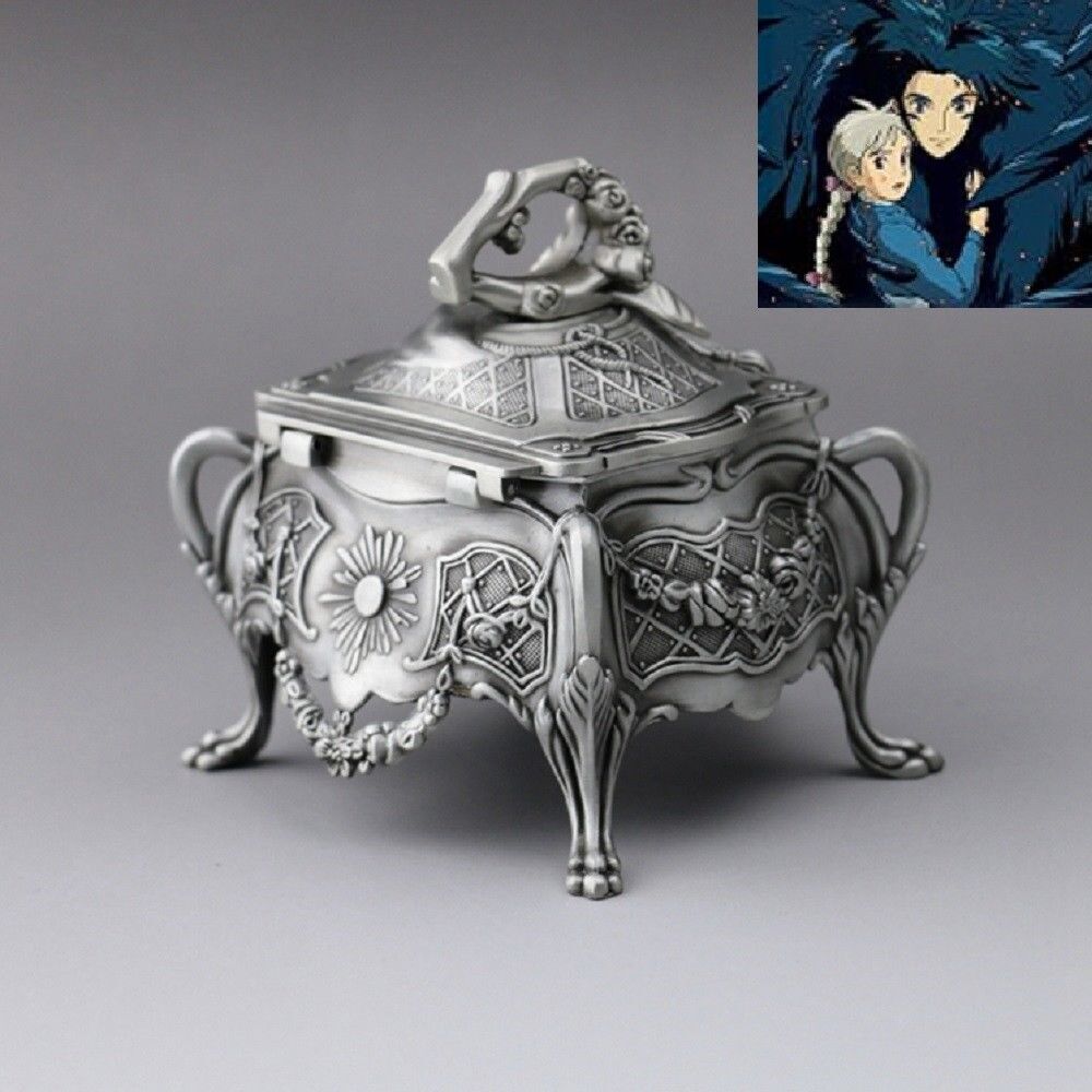 Sankyo Vintage Design Tin Alloy Music Box ♫  Howls Moving Castle Theme ♫