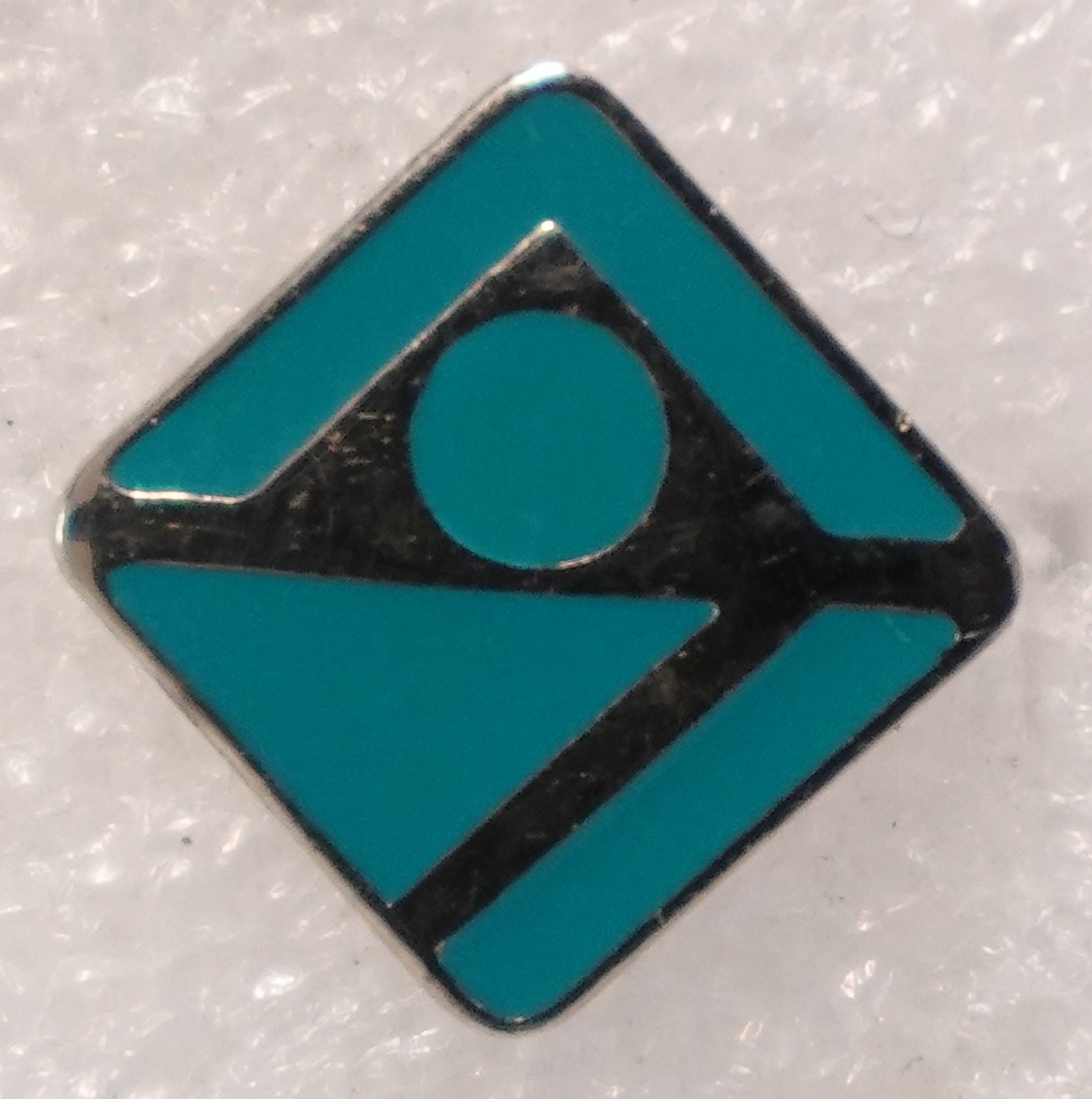 Special Olympics Pinback Button Blue Diamond Logo Lapel Pin