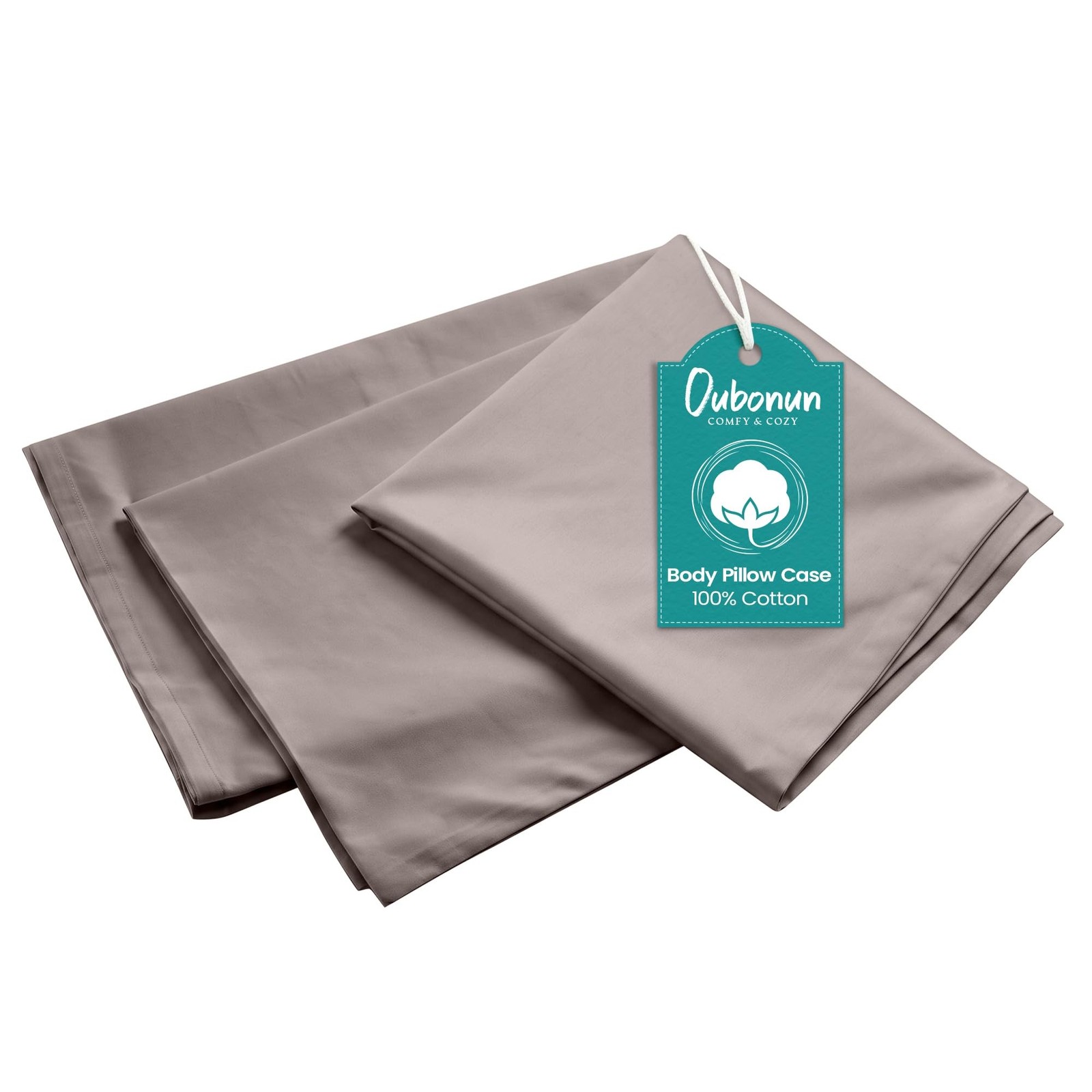 Oubonun 21 x 54 Inch 100% Cotton 800TC Long Body Pillowcase with Envelope