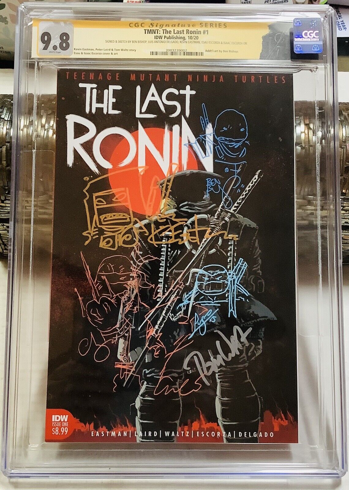 TMNT: The Last Ronin #1 CGC 9.8 (Special Label) 5X SS + Sketch 🔥🔑🔥