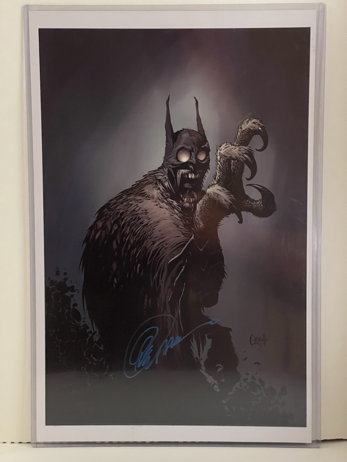 Greg Capullo Signed Batman Print          11 X 17