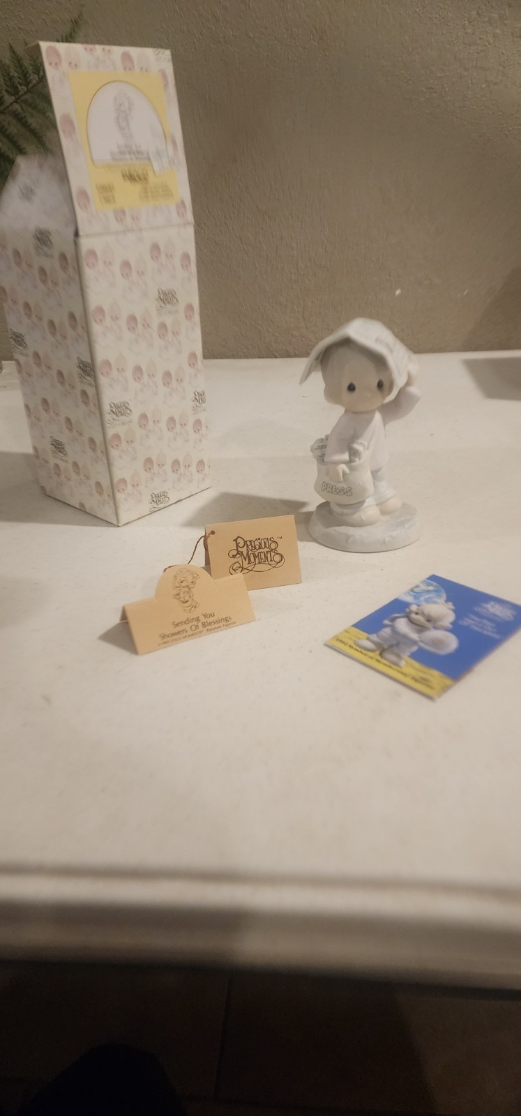 Precious Moments Porcelain Sending You Showers Of Blessings retired