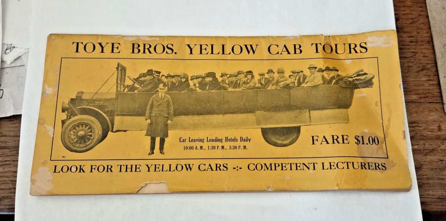 Antique New Orleans Tour Booklet TOYE BROS CAB Fabulous Advertisements 32 Pages Antique New Orleans Tour Booklet TOYE BROS CAB Fabulous Advertisements 32 Pages