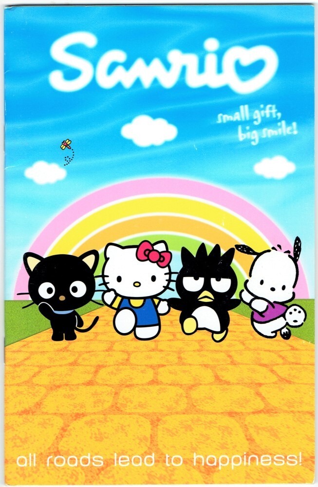 NEW Vintage 2001 Sanrio All Roads Lead to Happiness Lined Notebook Pad Journal