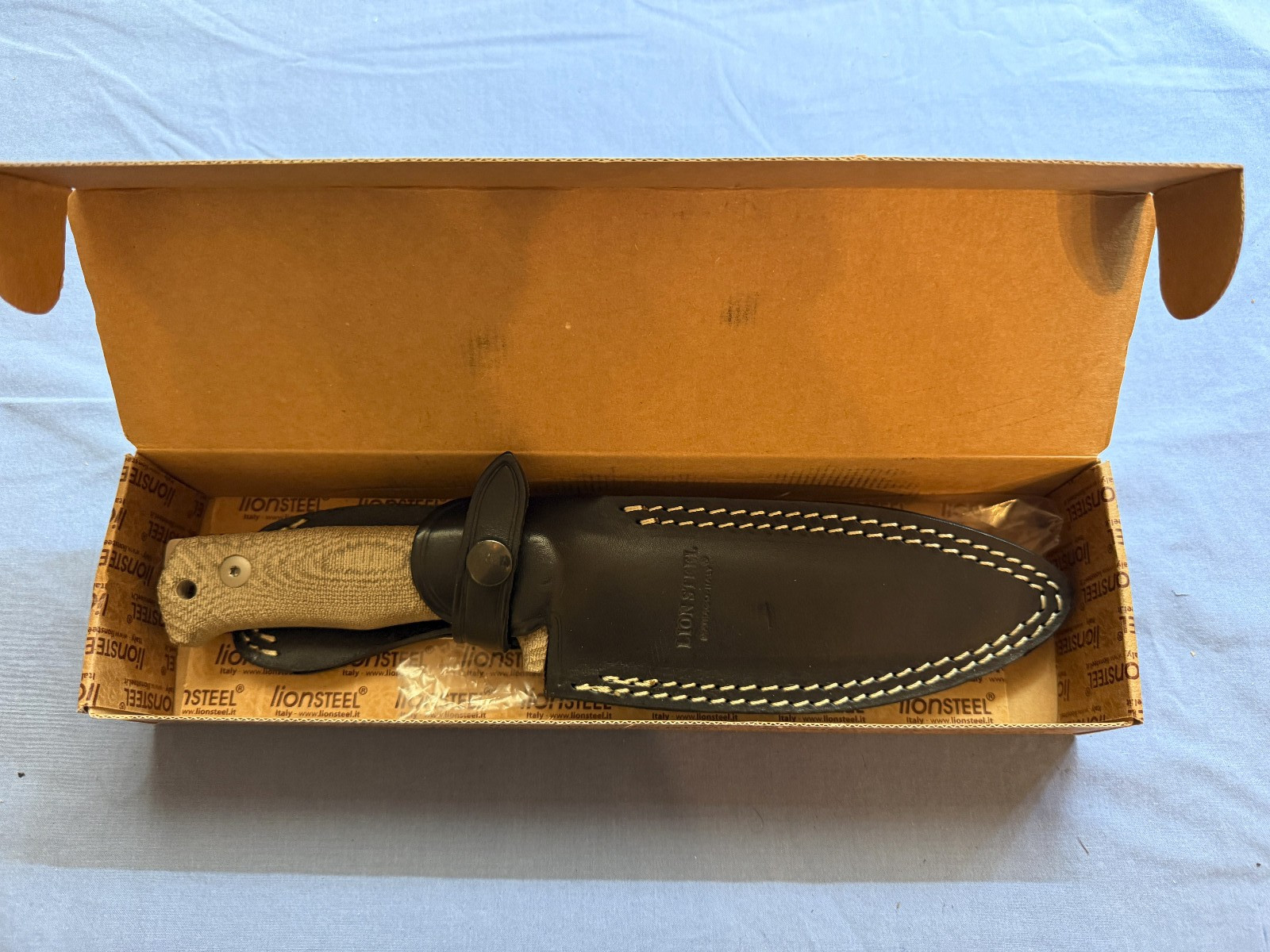 Lionsteel T5 Fixed Blade Knife Niolox Leather Sheath 5\