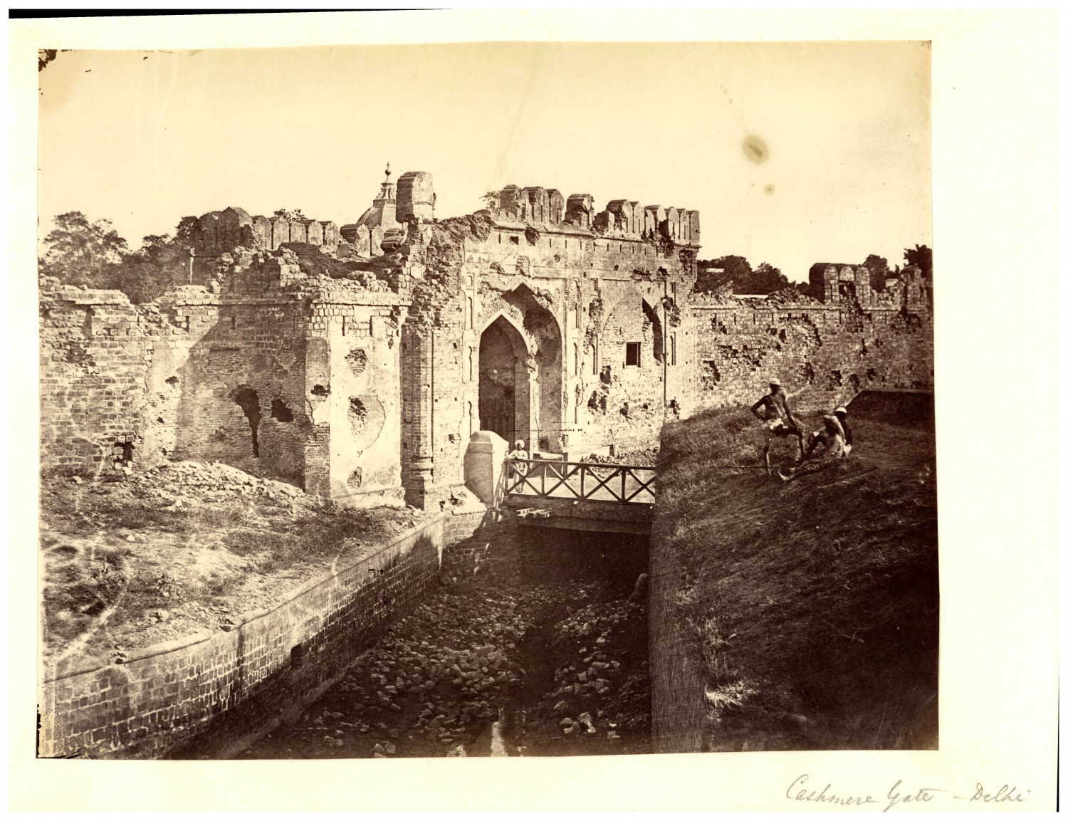 India, India, Delhi, cashmere gate vintage albums print from an 1865 album Ti