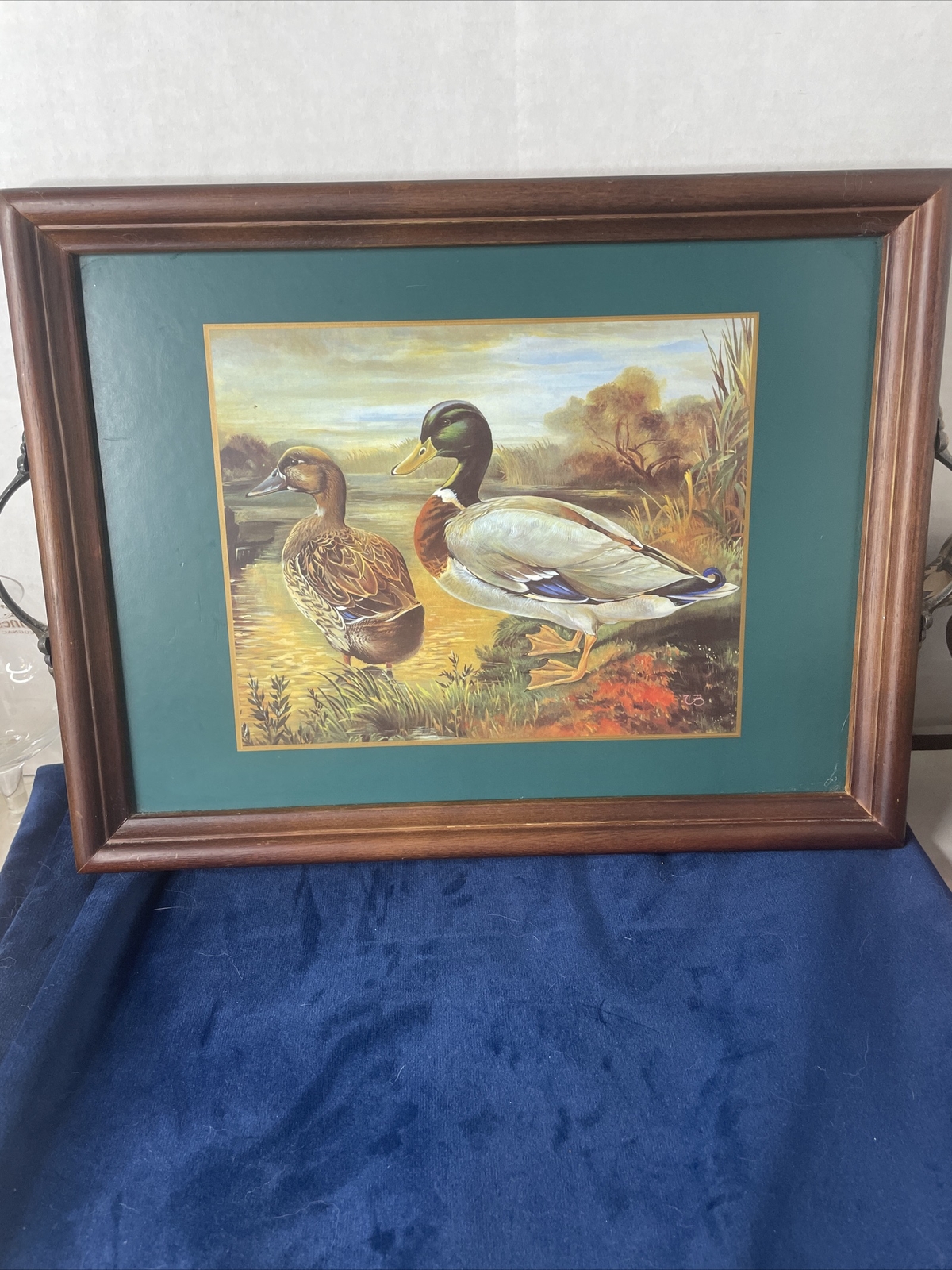 Beautiful Vintage Pimpernel Wood Decor Serving Tray England Ducks Art