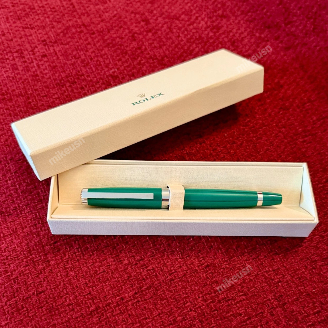 HOT Rolex AD VIP GIFT Emerald Executive Green Rollerball Pen With Box Refillable