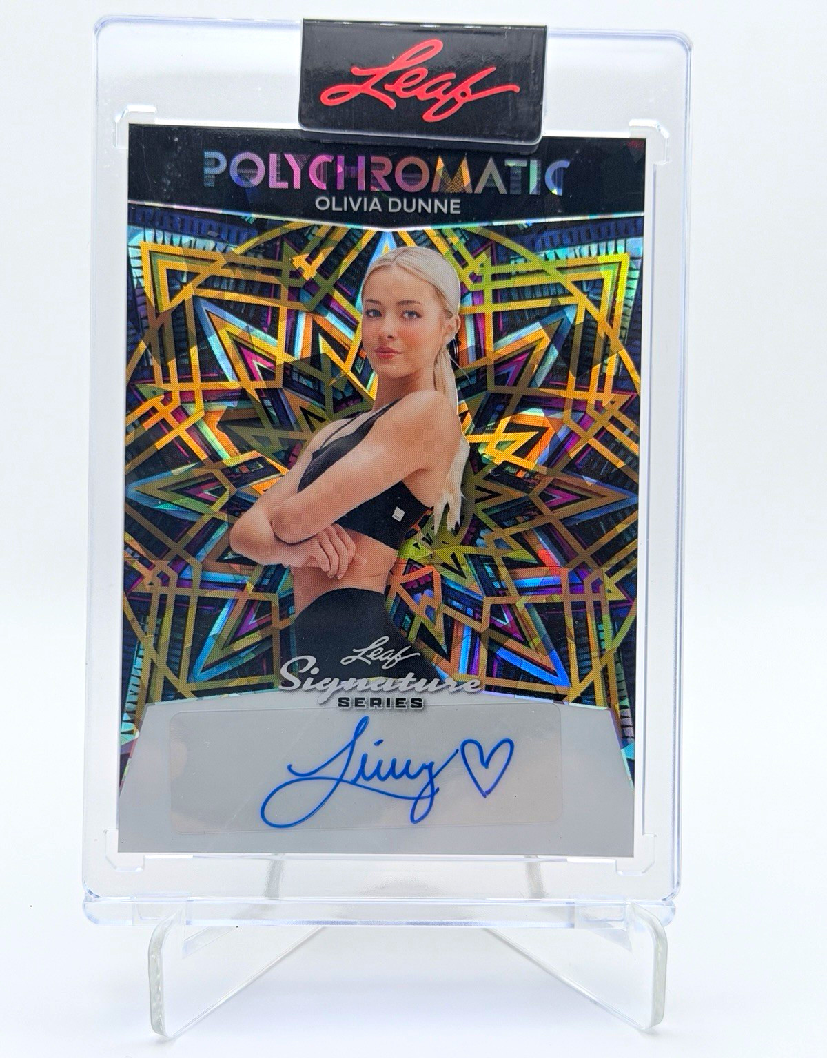 Leaf Polychromatic Signature Series Olivia Dunne Auto P-OD1 1/1 Insert Leaf Polychromatic Signature Series Olivia Dunne Auto P-OD1 1/1 Insert