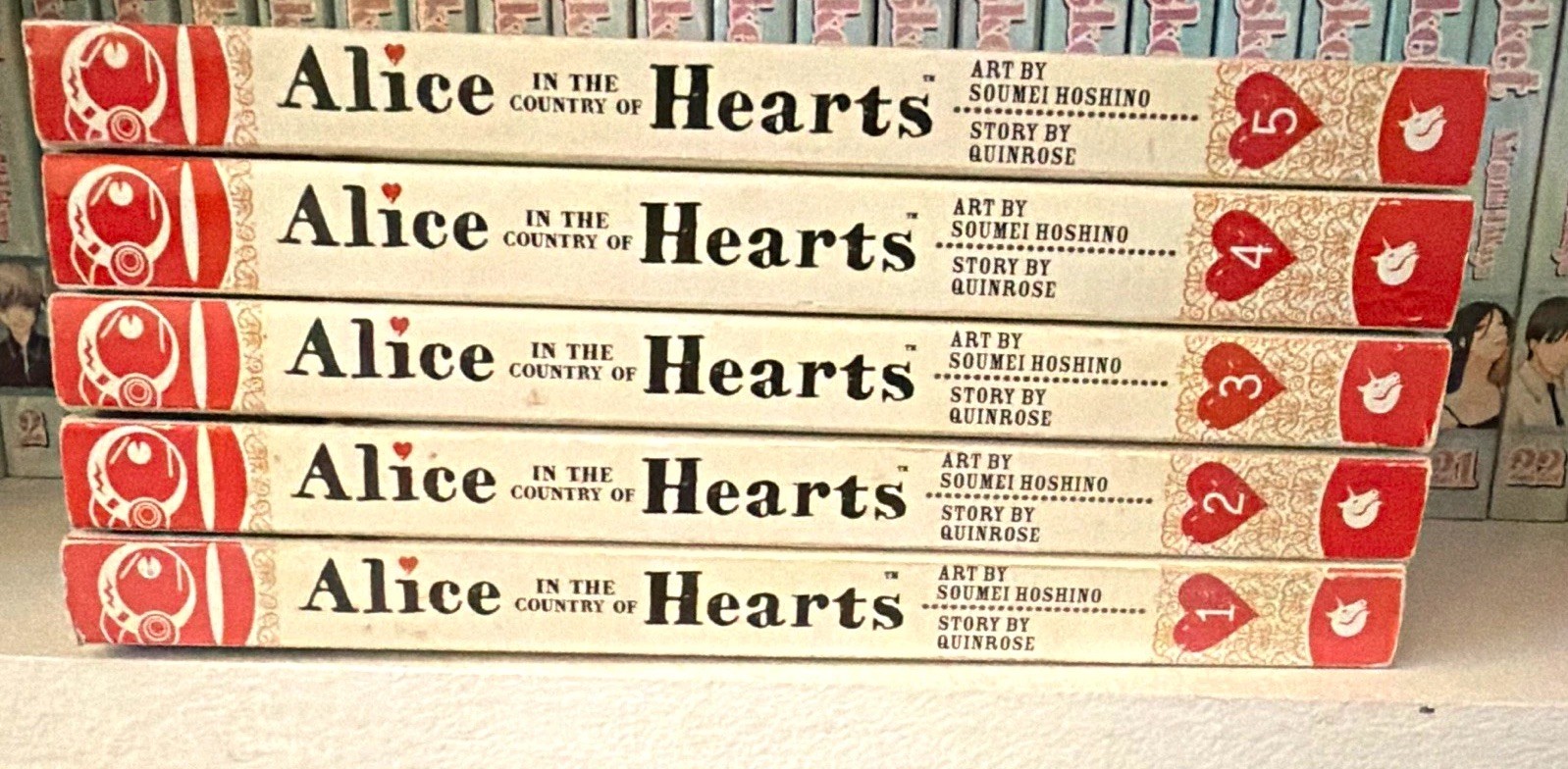 Tokyopop Alice in the Country of Hearts Manga Volumes 1-5 