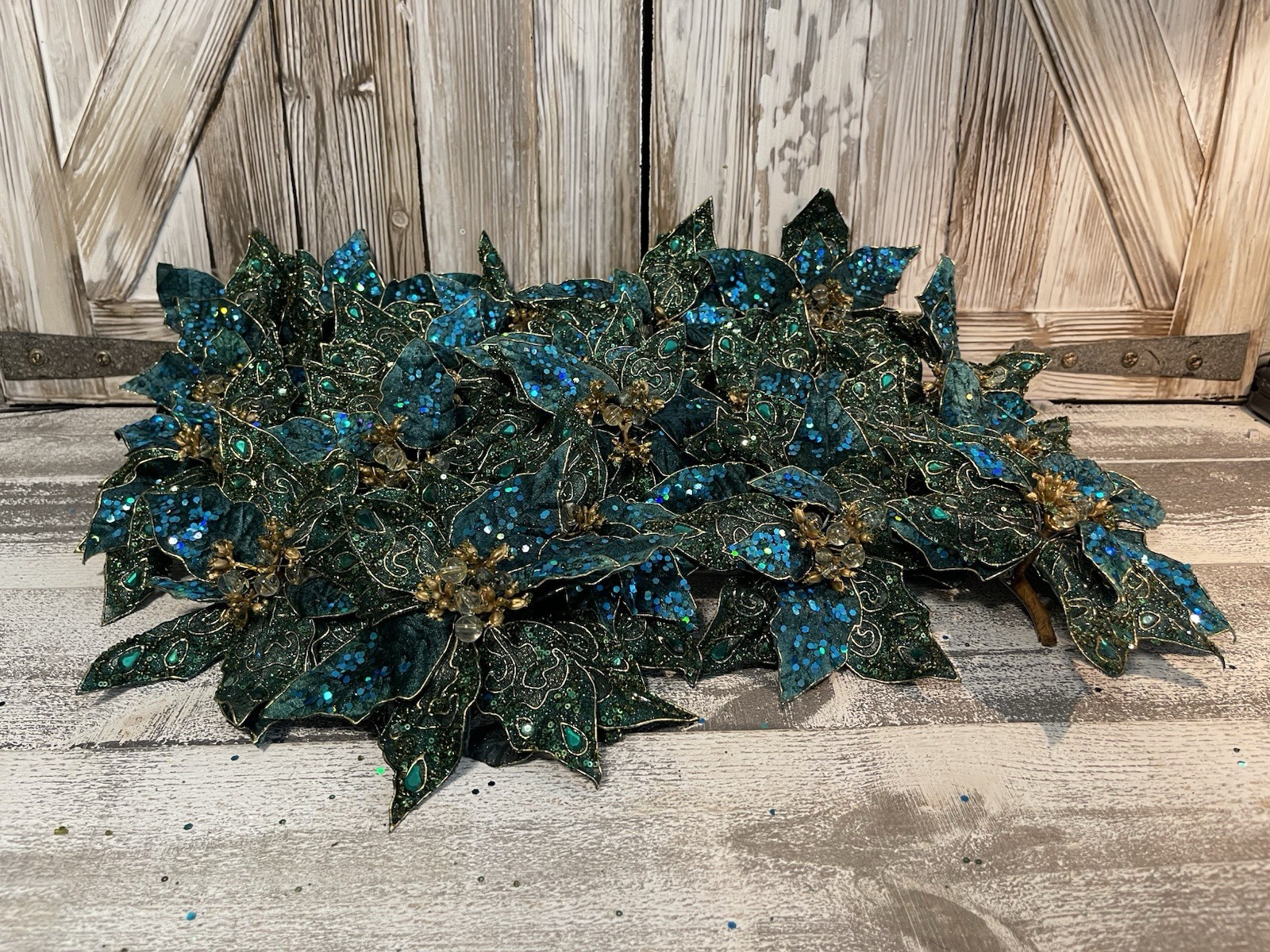 Pier One Peacock Poinsettias Christmas New Lot 20 Rare Vintage Pier One Peacock Poinsettias Christmas New Lot 20 Rare Vintage