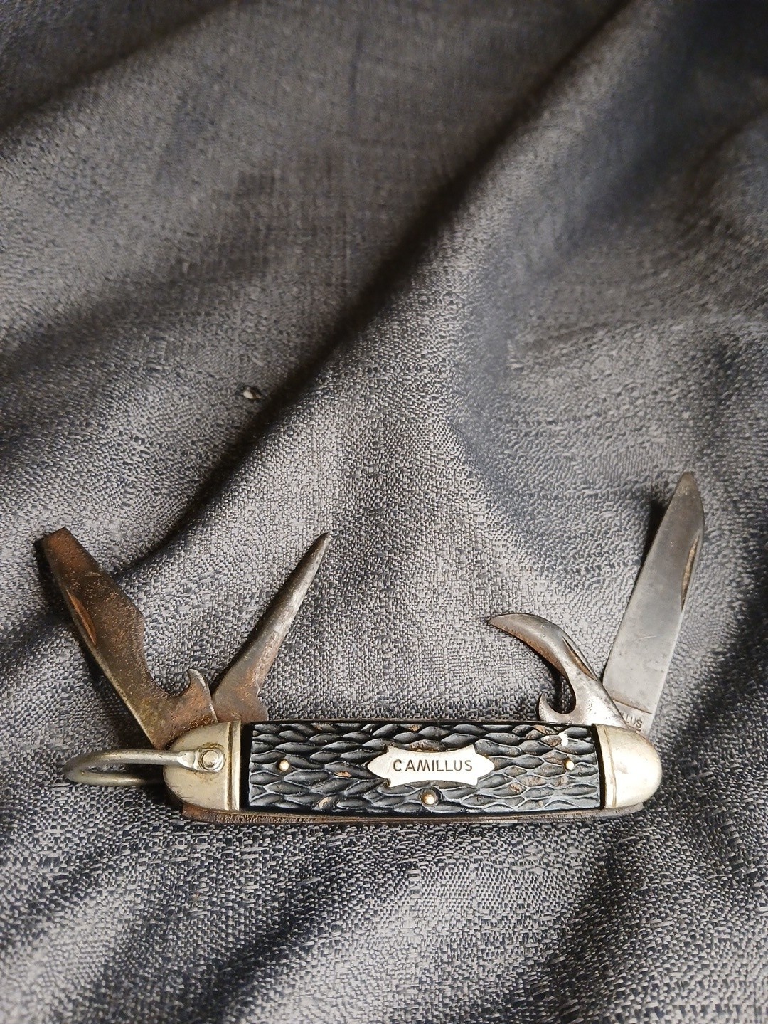 Camillus #99 Pocket Knife 4 Blade Stag Horn Handle 1960\'s Camillus #99 Pocket Knife 4 Blade Stag Horn Handle 1960\'s