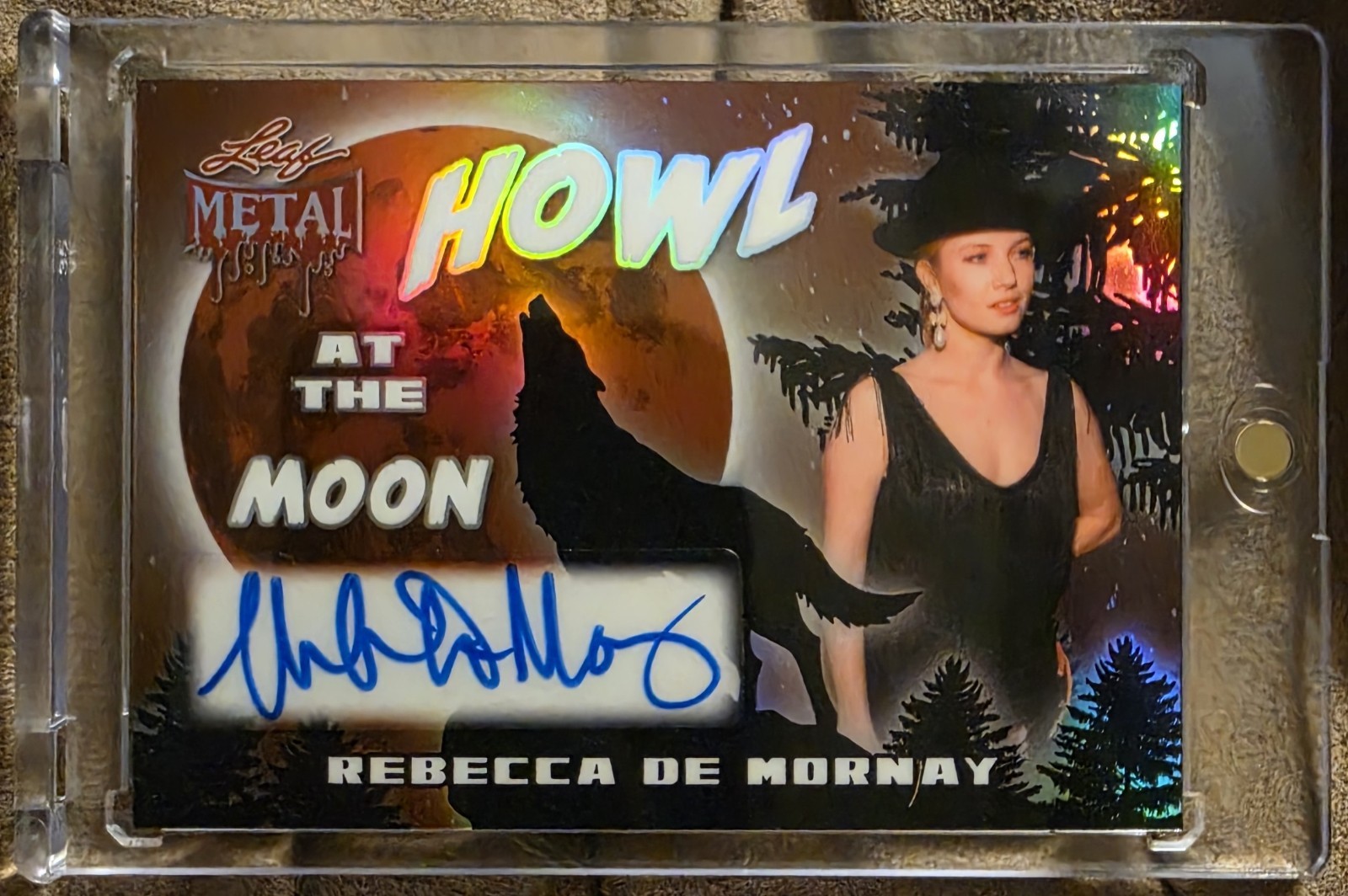 2026 Leaf Metal Halloween Rebecca De Mornay Authentic Autograph Auto 1/3