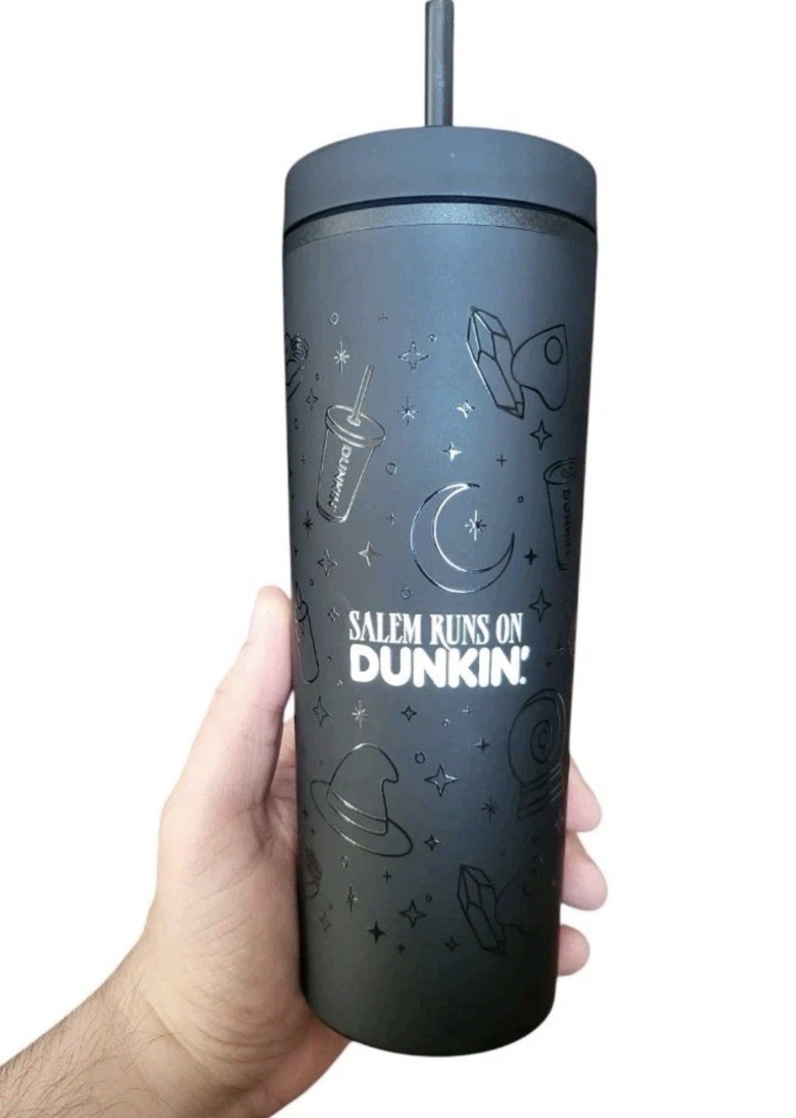 Salem Runs On Dunkin Halloween Collectible Tumbler 18 oz