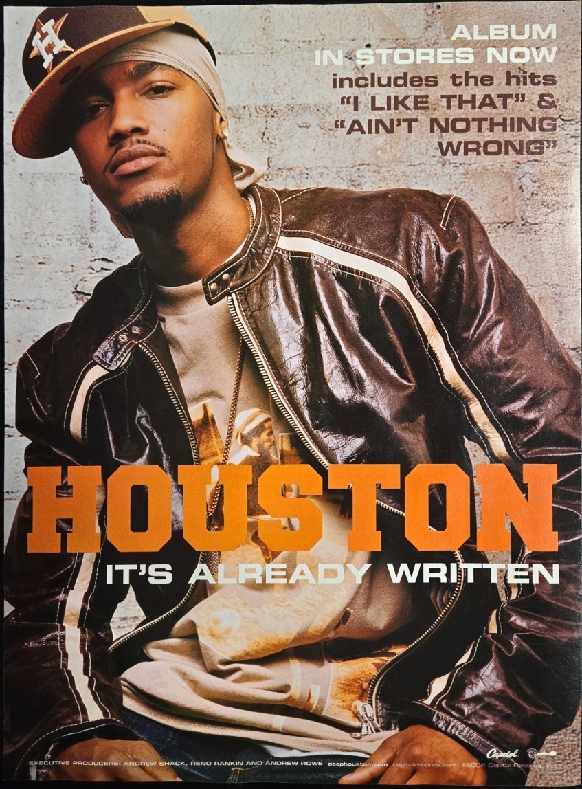2004 Houston It's Already Written Promo Ad I Like That Ain't Nothing Wrong R&B