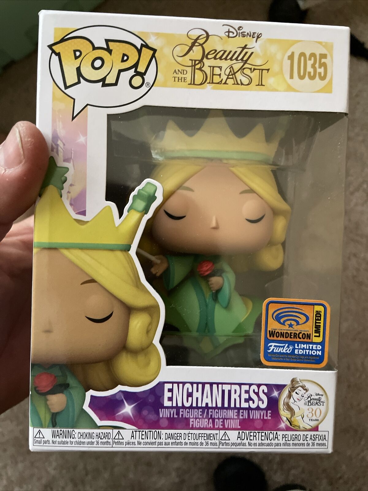 Funko Pop Disney Beauty and the Beast Enchantress #1035 WonderCon Exclusive