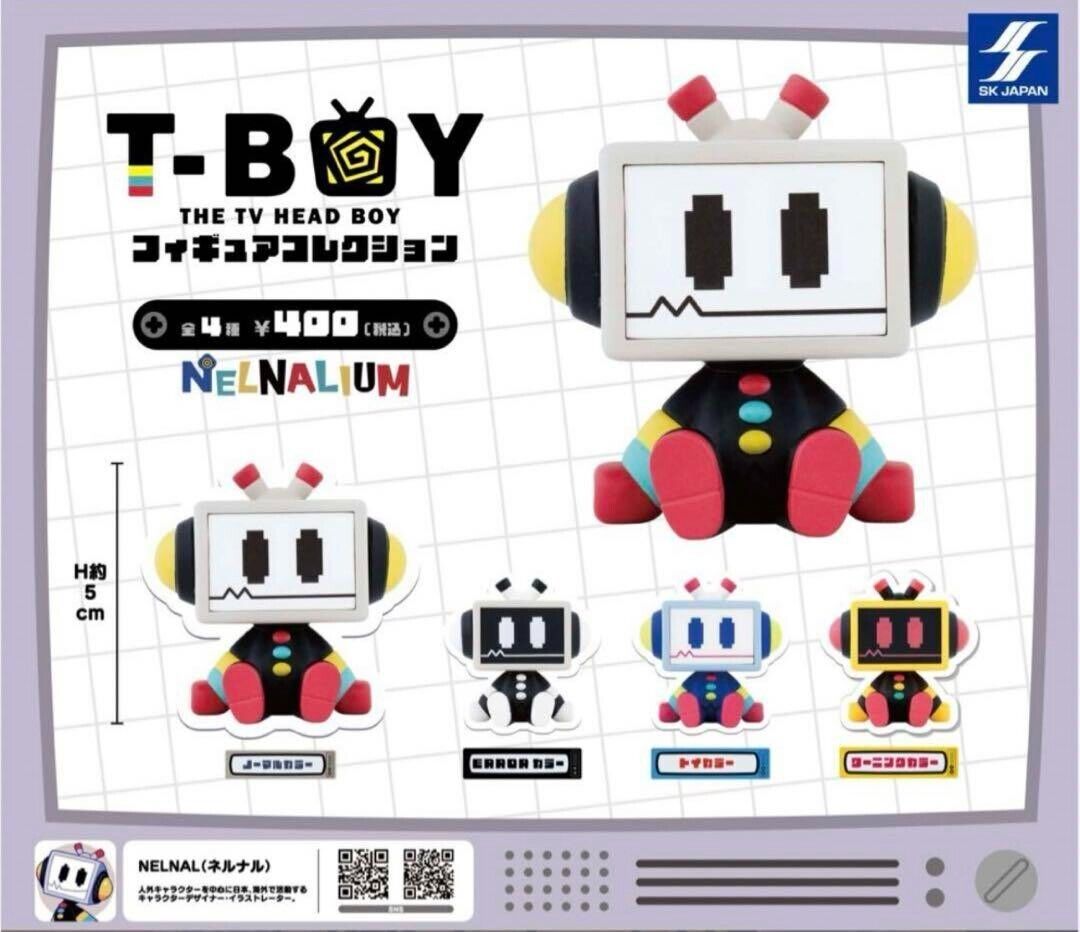 Nelnal T-BOY Figure Collection Capsule Toy 4 Types Full Comp Set Gacha New