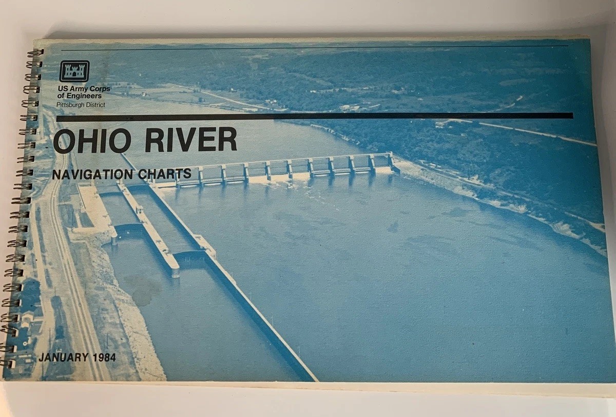 1984 Ohio River Navigation Charts Pittsburgh District USACE
