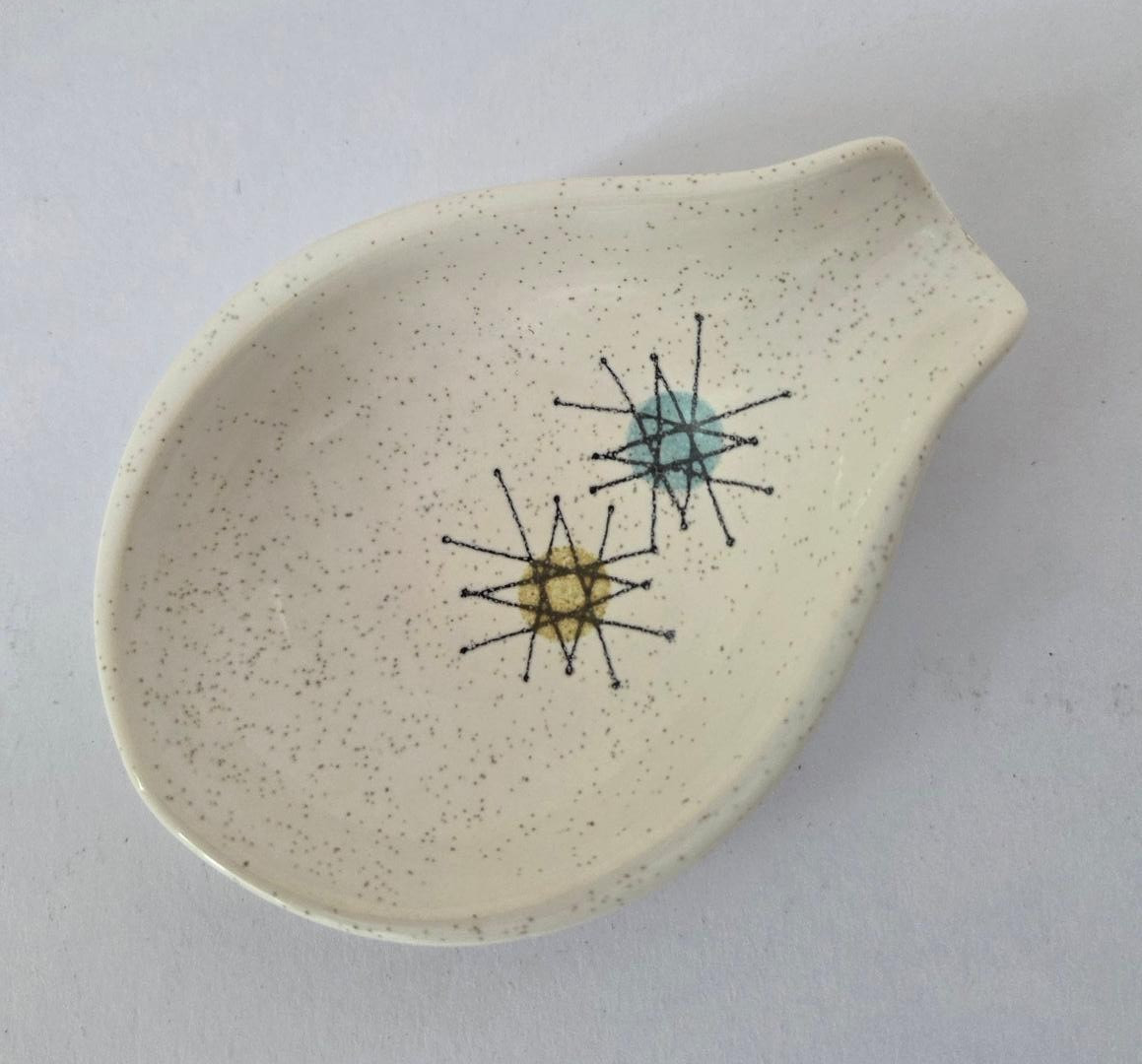 Vtge Franciscan Atomic Starburst Spoon Rest