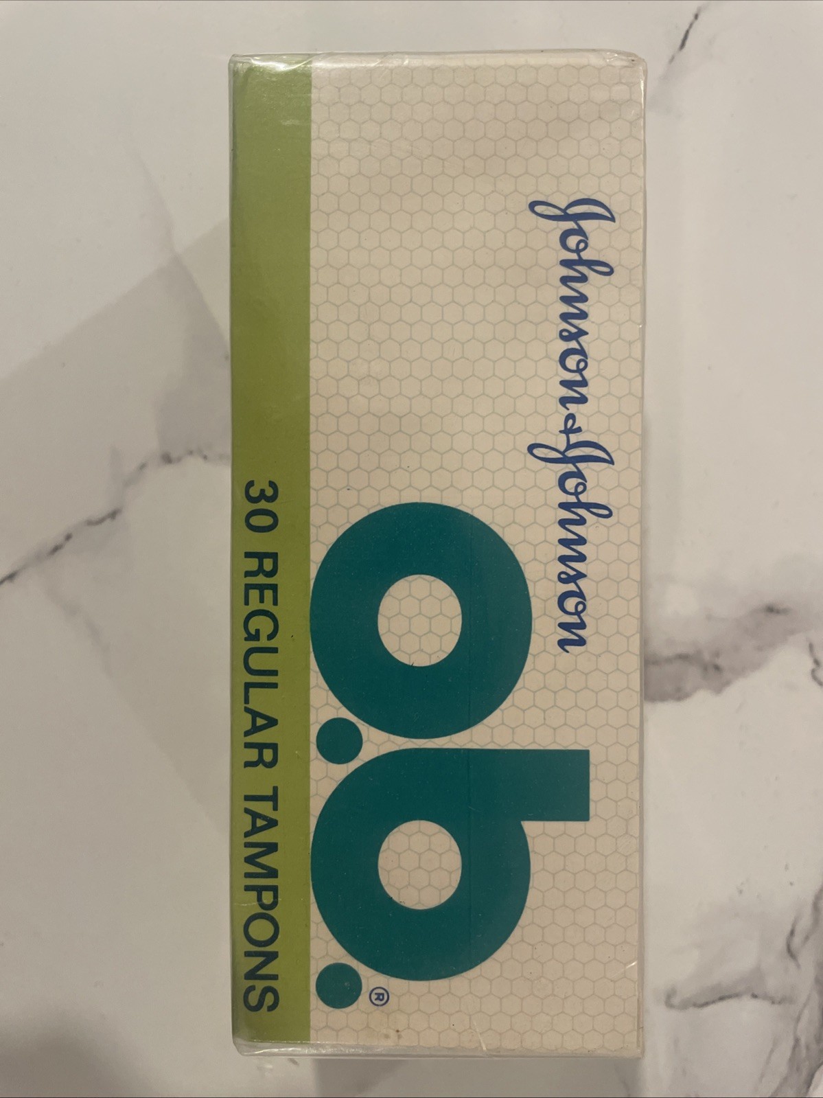 Vintage O.B. Regular Tampons New In Plastic Wrap Sealed Box 1980s VINTAGE J&J