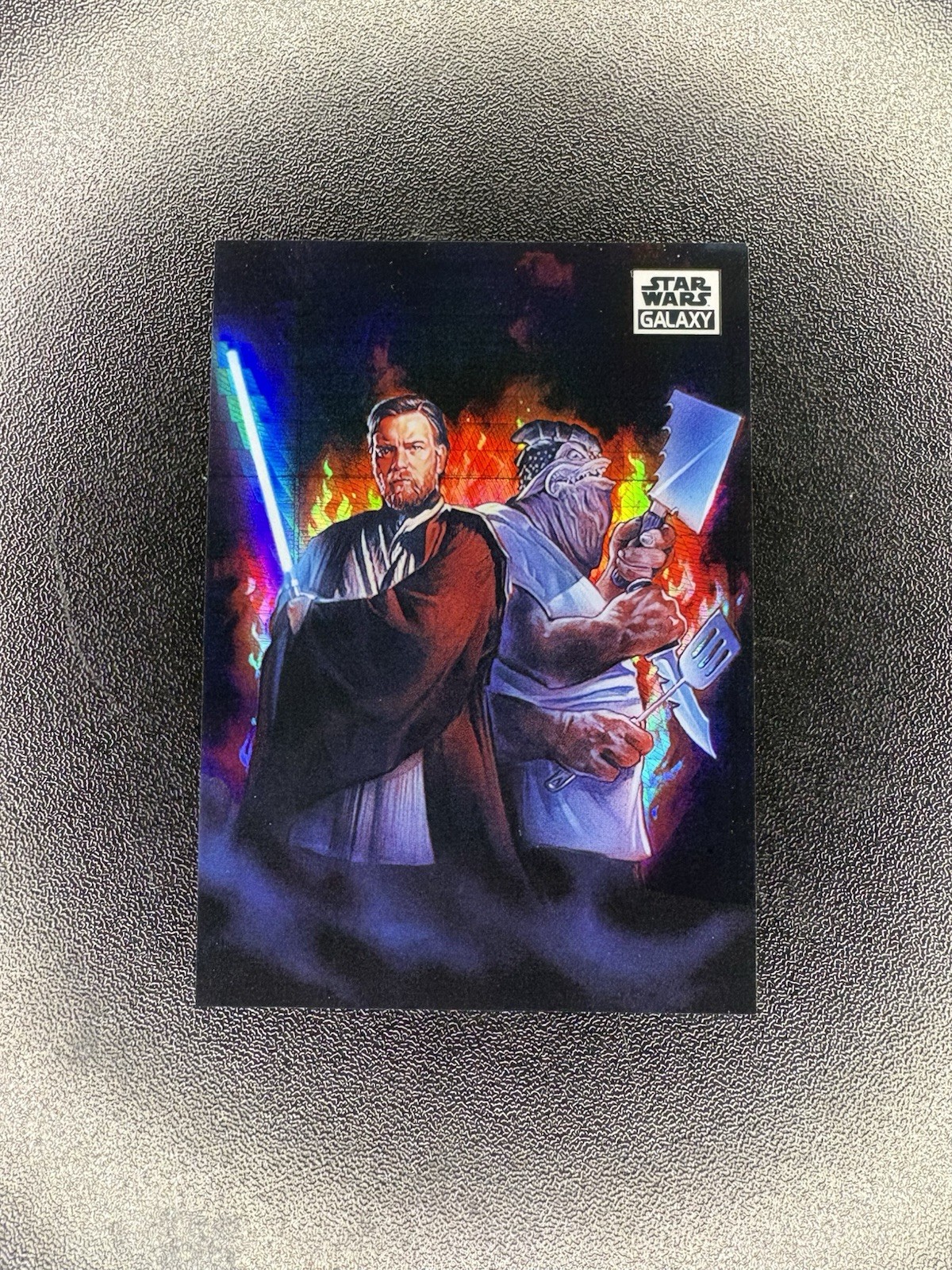 2021 Topps Chome Star Wars Galaxy #68 Offbeat Buddies Prizm Refractor /75