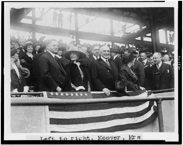 Herbert Hoover,Florence Kling,Warren G Harding,Lou Henry,Harry M Daugherty,1922