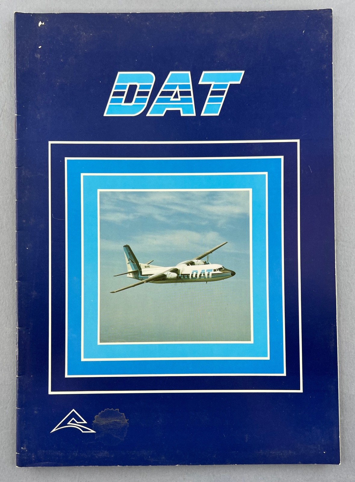 DAT Delta Air Transport Airline Brochure Fokker F27 Sabena KLM Belgium Antwerp