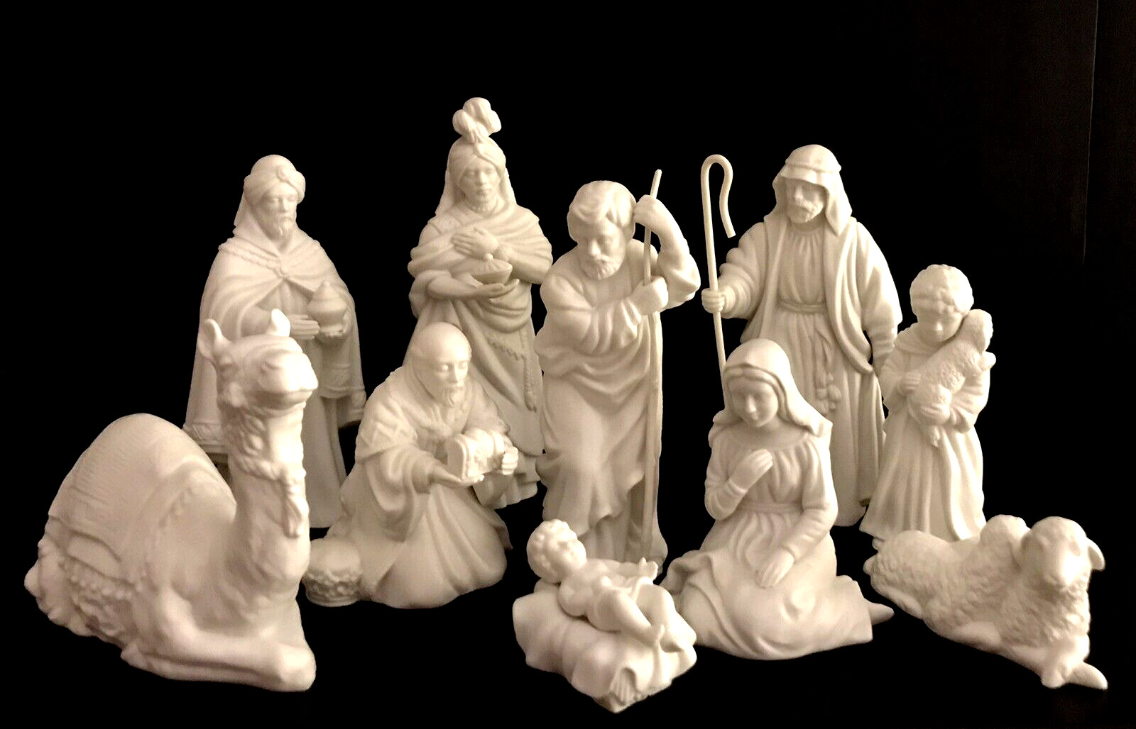 AVON NATIVITY COLLECTIBLES - 10pc - ALL BOXES, FOAM INSERTS - 1982-84 - CLASSIC