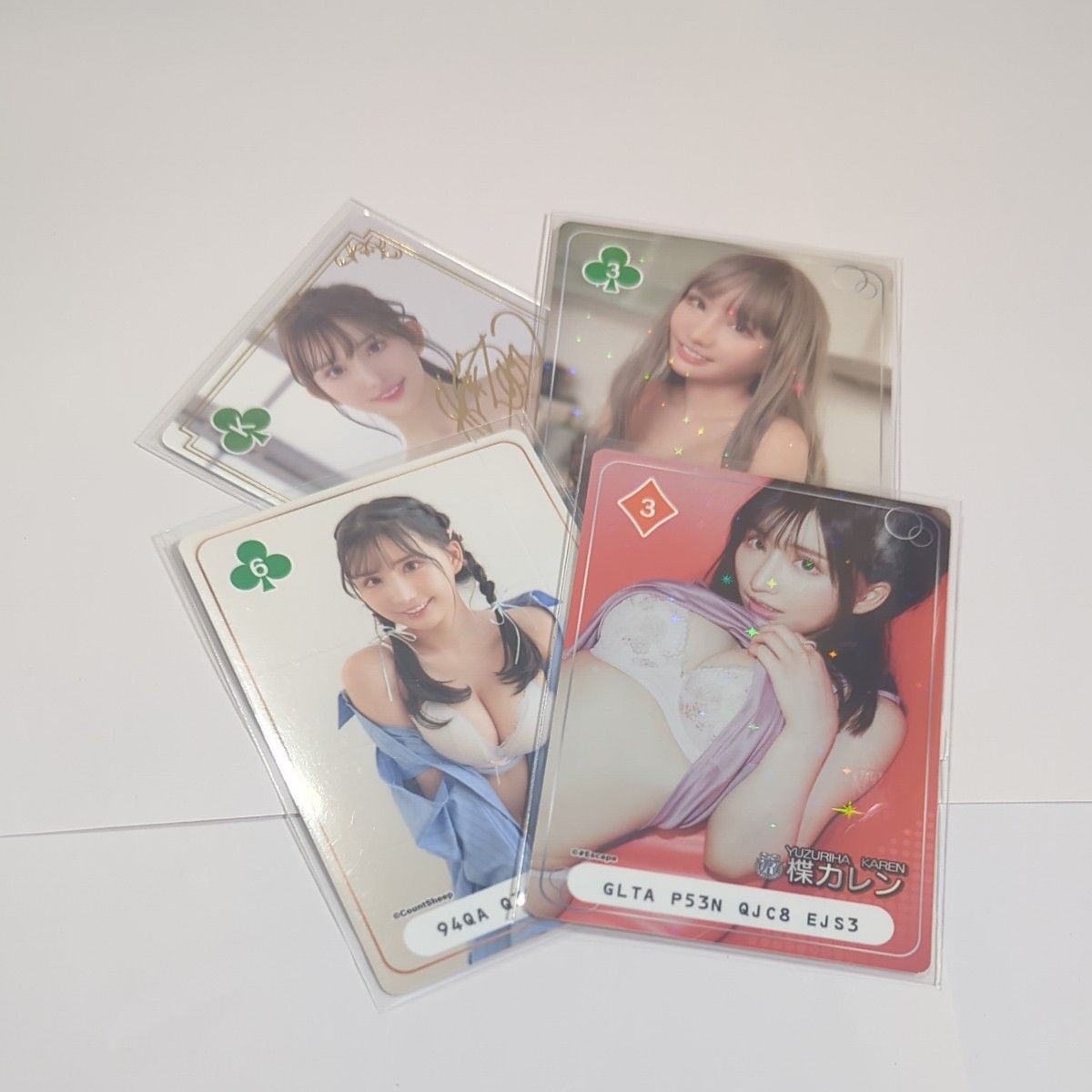 Yuzuriha Karen Trading Card Set 4pc Yuzuriha Karen Trading Card Set 4pc