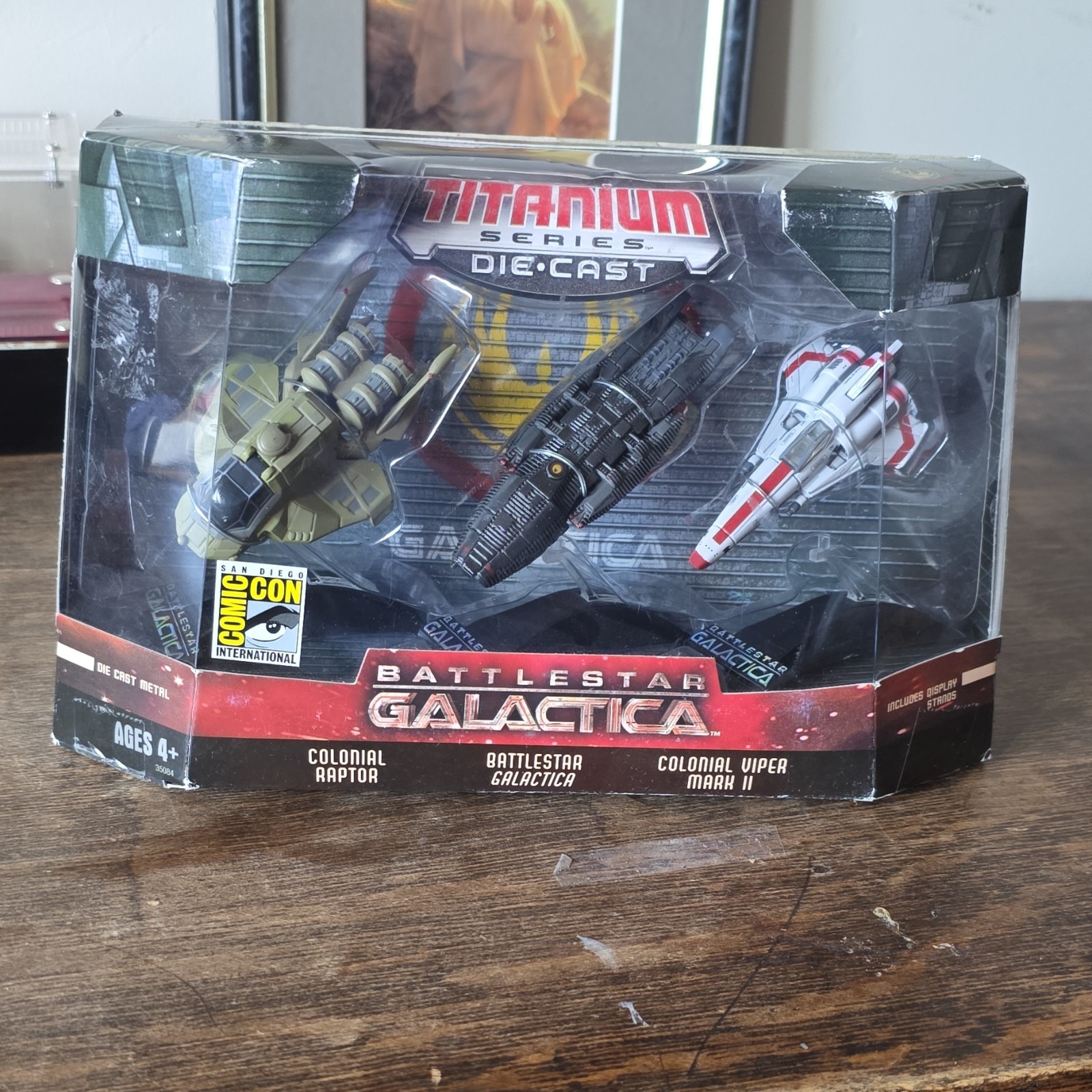 Hasbro Titanium Series Die-Cast Battlestar Galactica SDCC 2007 Exclusive 3-Pack