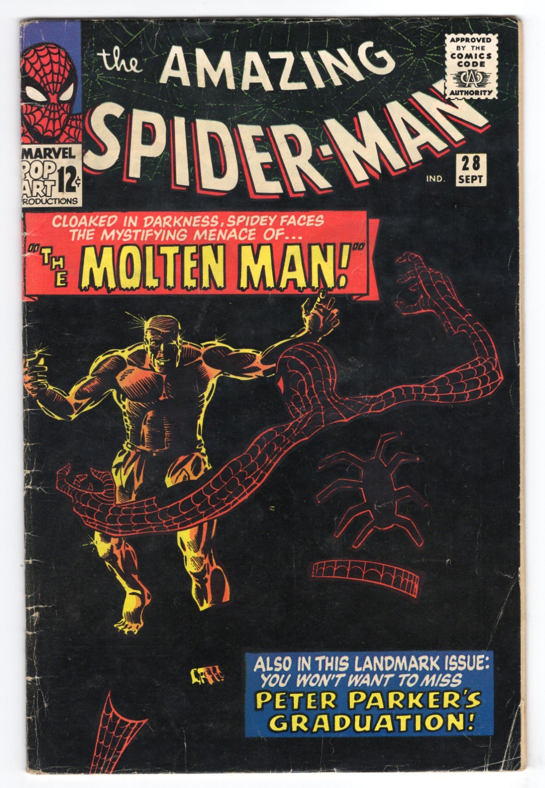 Amazing Spider-Man 28 1965 Marvel Comics VG 4.0 1st App Molten Man