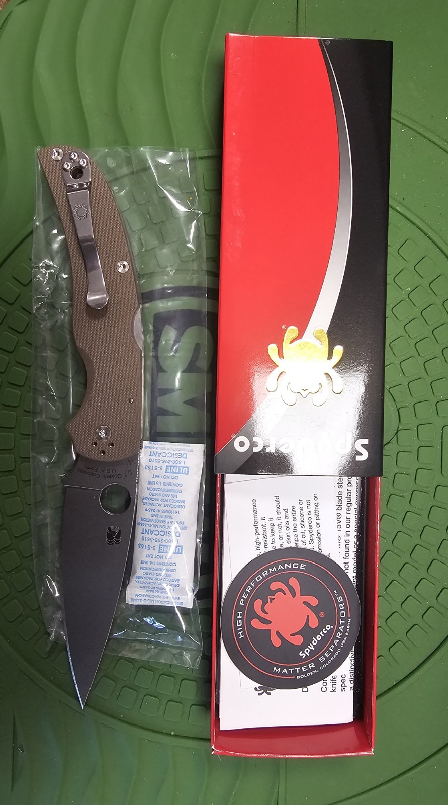 Spyderco Native Chief Sprint Run, Brown G-10 Handles, CPM 15V Steel, C244GPBN15V