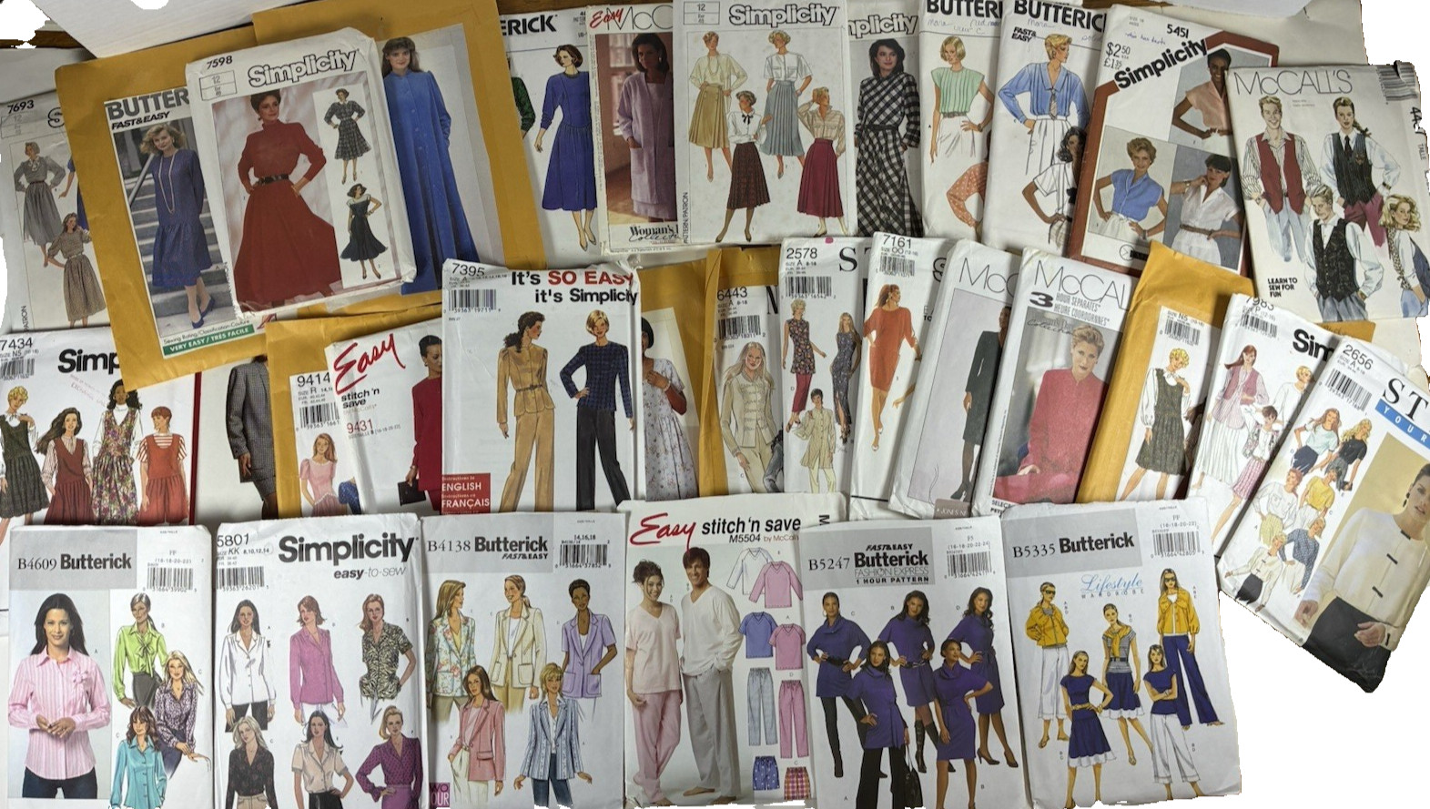 Lot 32 Vtg 1980s-2000s Womens Sewing Patterns Dresses Blouses Pants Suits UNCUT Lot 32 Vtg 1980s-2000s Womens Sewing Patterns Dresses Blouses Pants Suits UNCUT