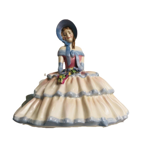 Royal Doulton Porcelain Figurine DayDreams HN 1CLINM Circa 1935 Seated Lady