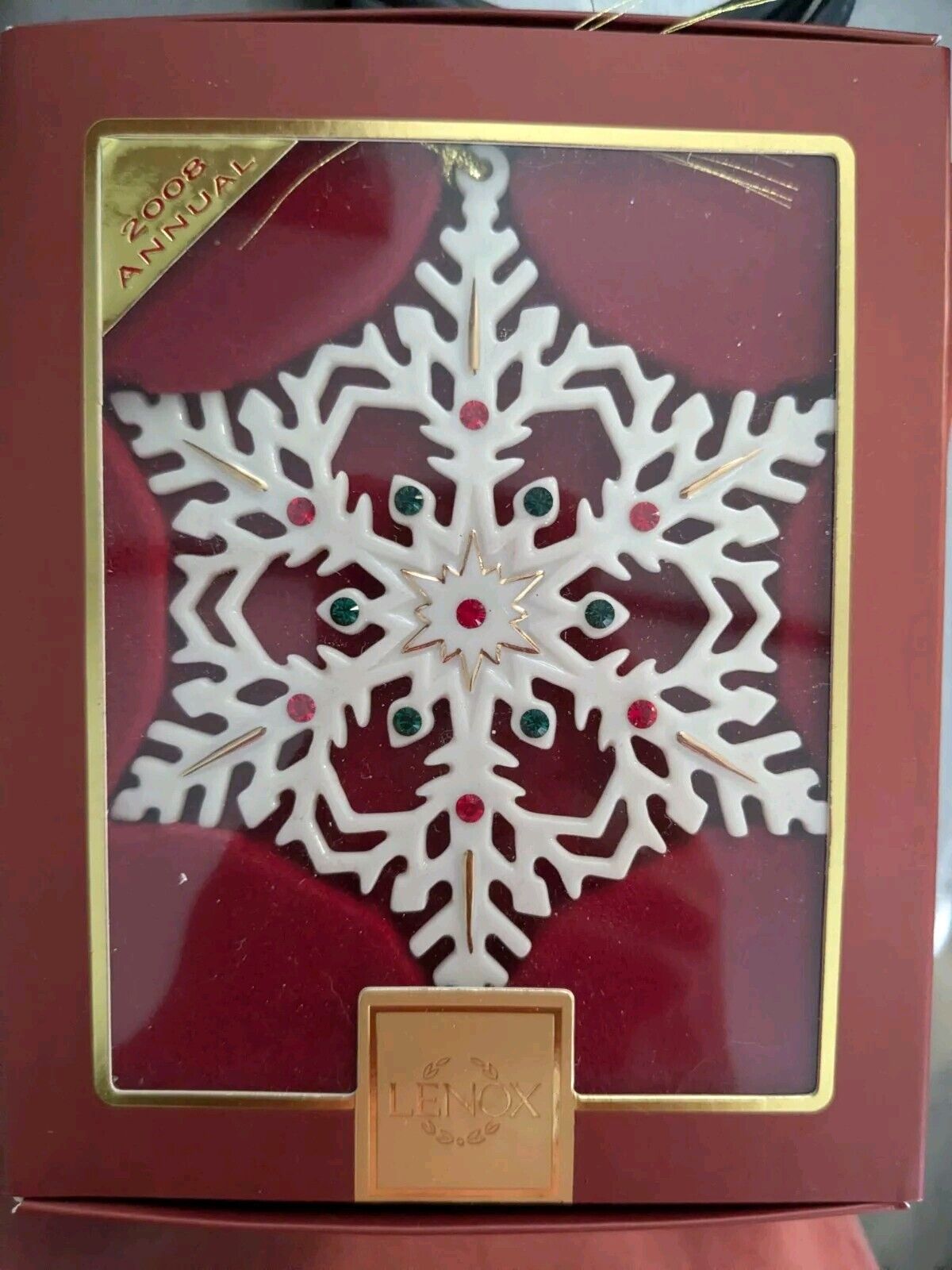Lenox 2008 Snow Fantasies Snowflake Ornament