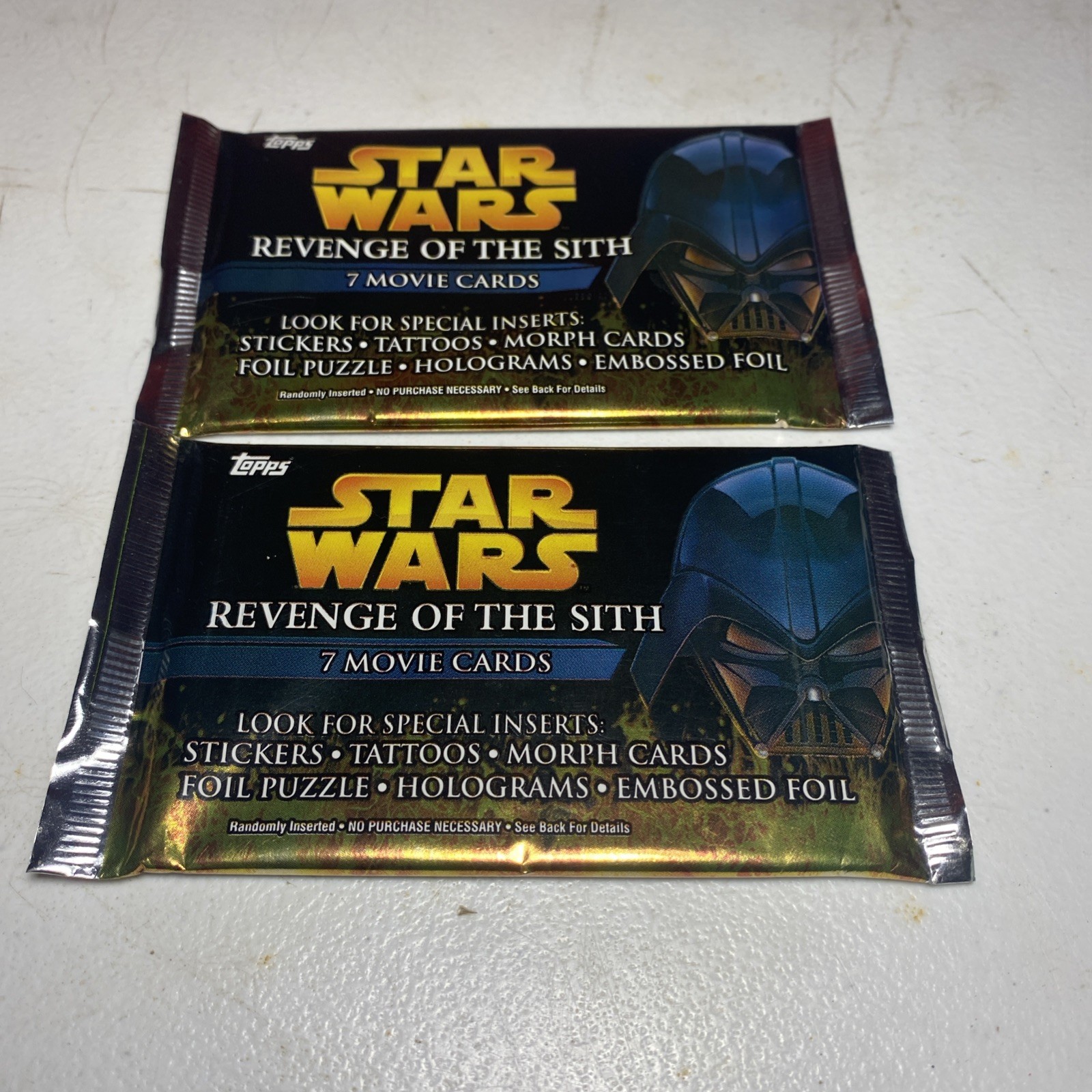 Star Wars Topps Revenge Of The Sith Widevision 2005 Movie 2 Sealed packs NEW