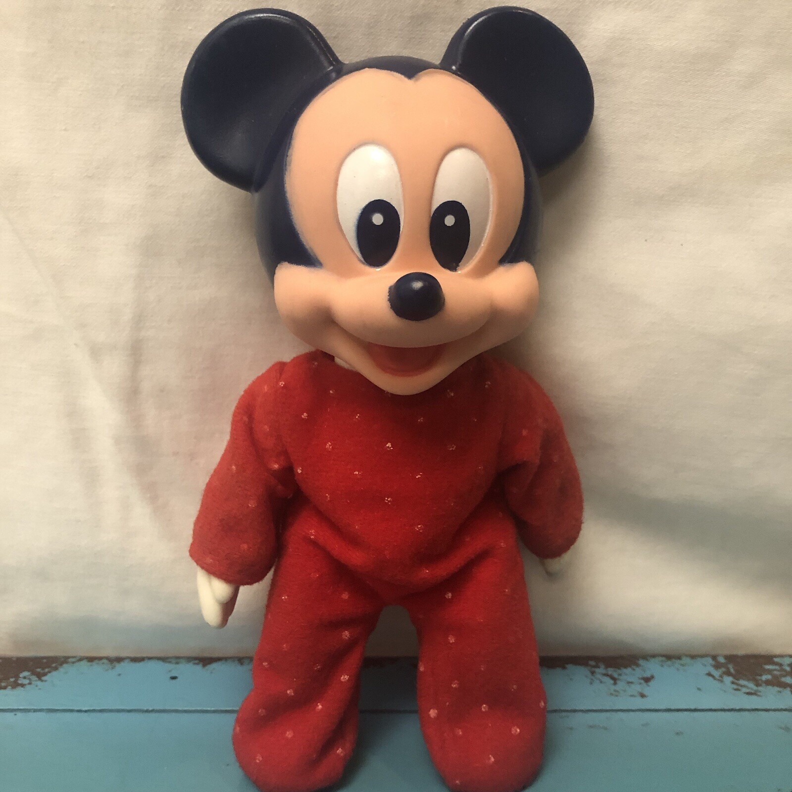 1984 Baby  Disney Mickey Mouse 8” Jointed Arms And  Legs
