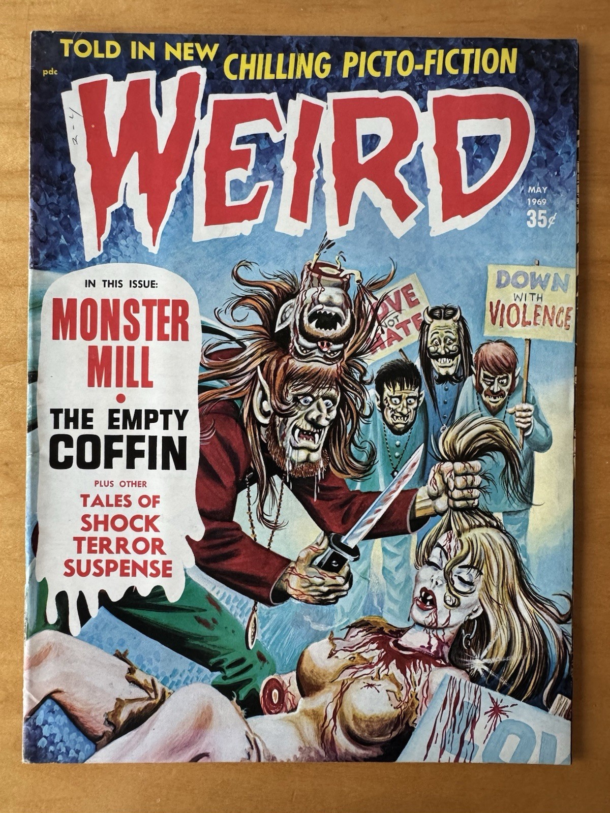 1969 Weird Monster Horror Comic Magazine Vol 3 No. 2