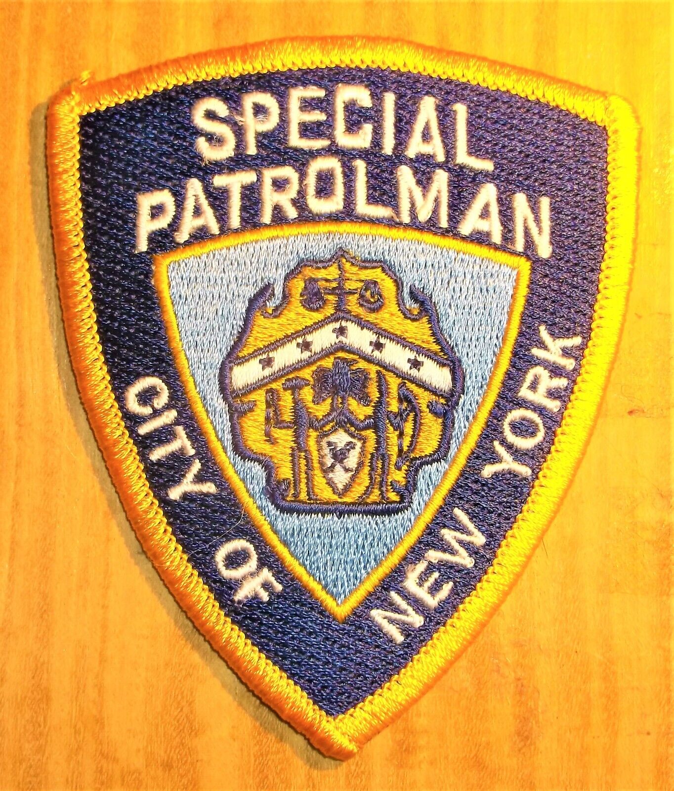 GEMSCO NOS NYPD Vintage Patch POLICE SPECIAL PATROLMAN NYC NY Original 1990 V2m